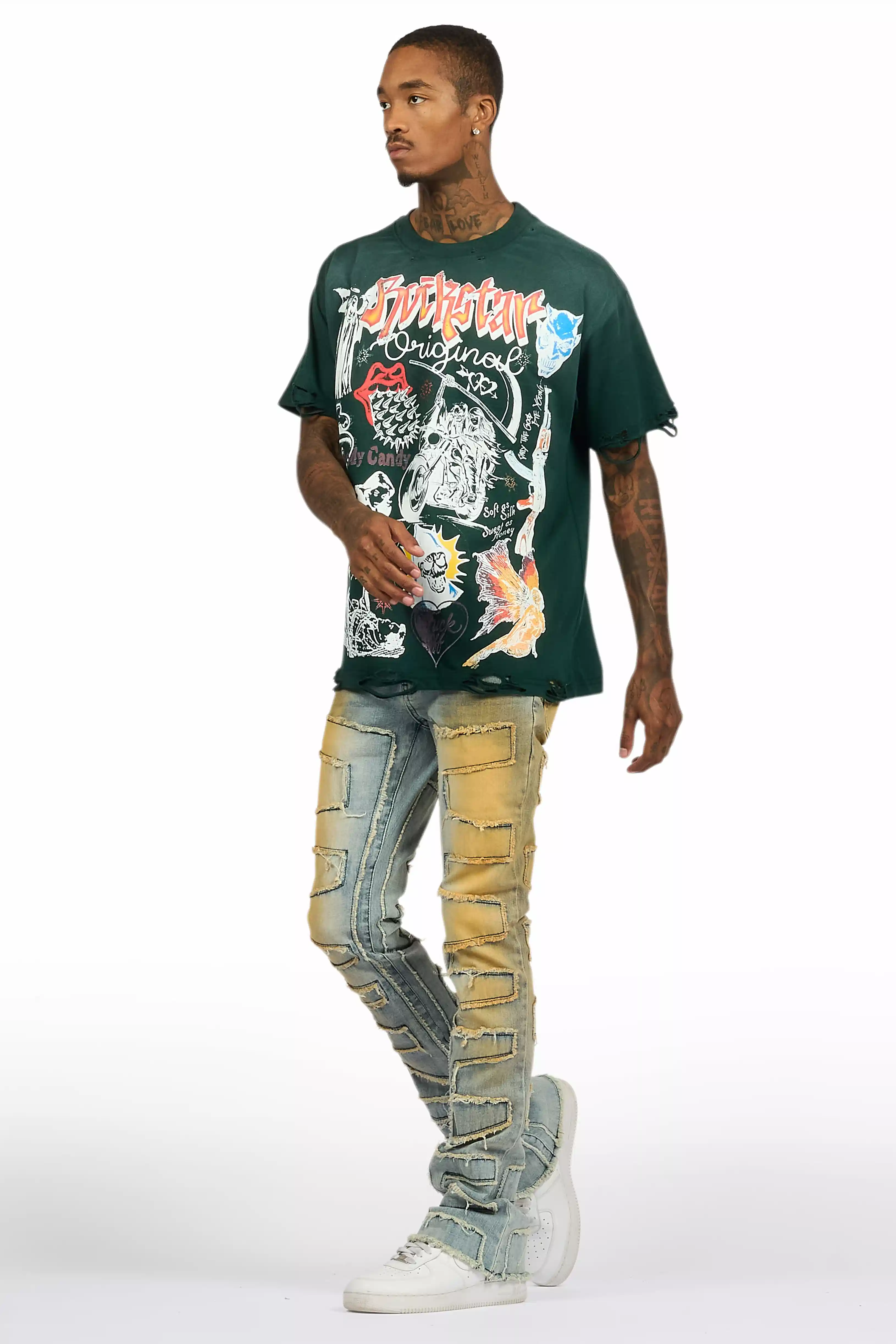 7749-shake-dirty-blue-stacked-flare-jean-8.webp Shake Dirty Blue Stacked Flare Jean