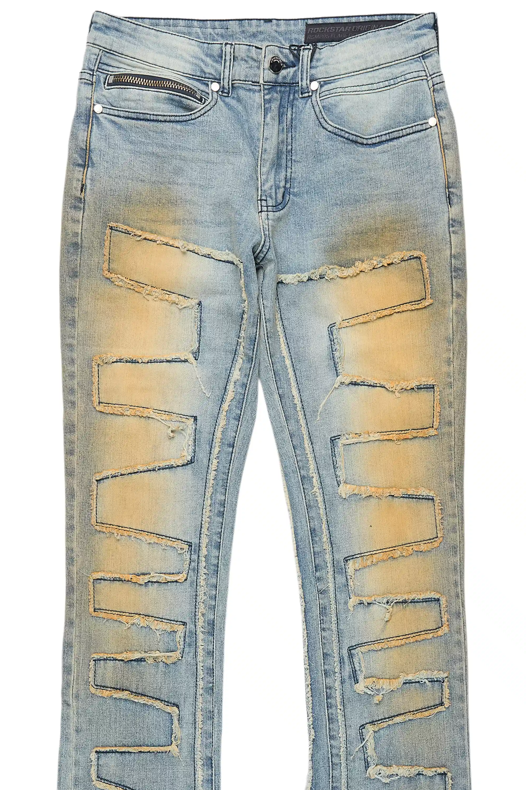7749-shake-dirty-blue-stacked-flare-jean-9.webp Shake Dirty Blue Stacked Flare Jean