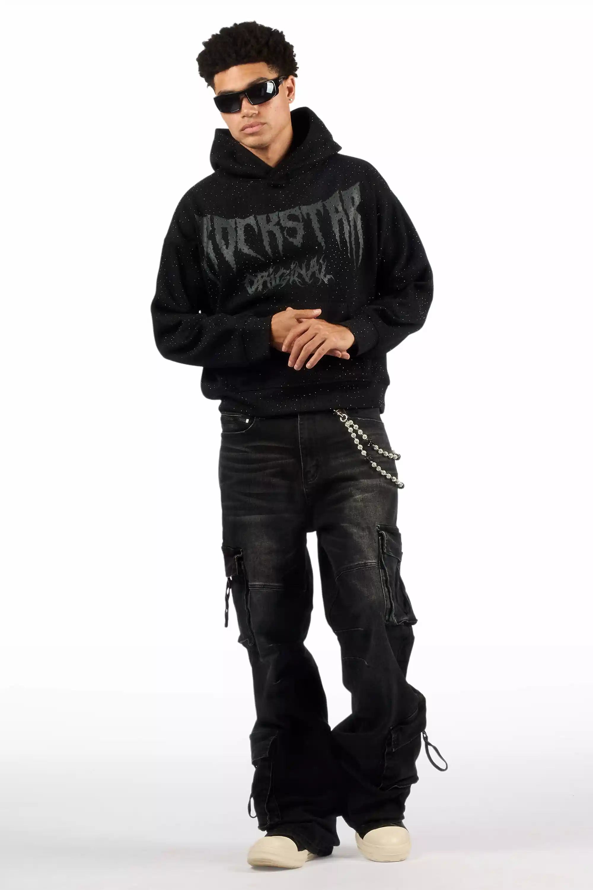 8008-tore-black-baggy-cargo-jean-5.jpg Tore Black Baggy Cargo Jean