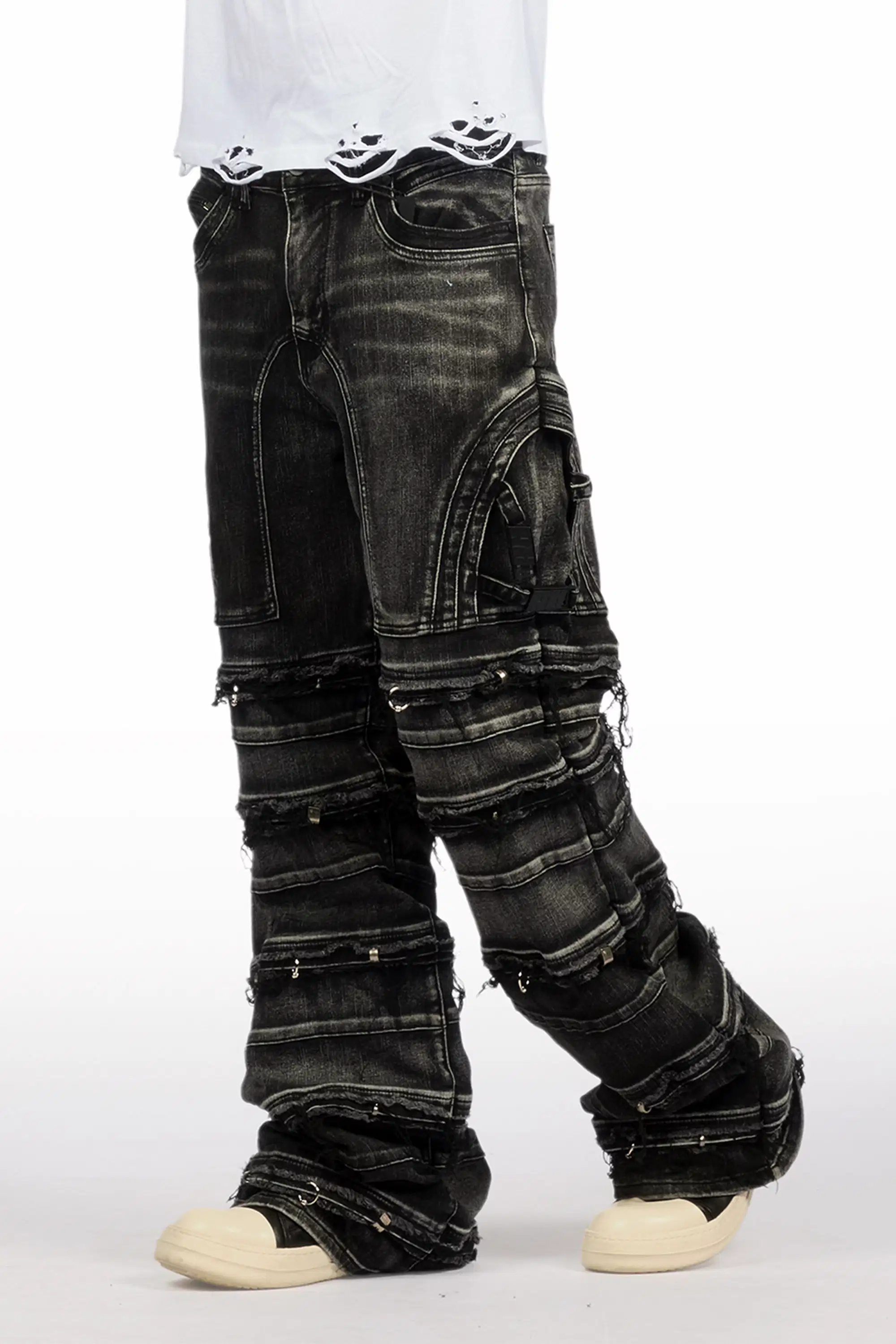 Fotis Black Baggy Jean
