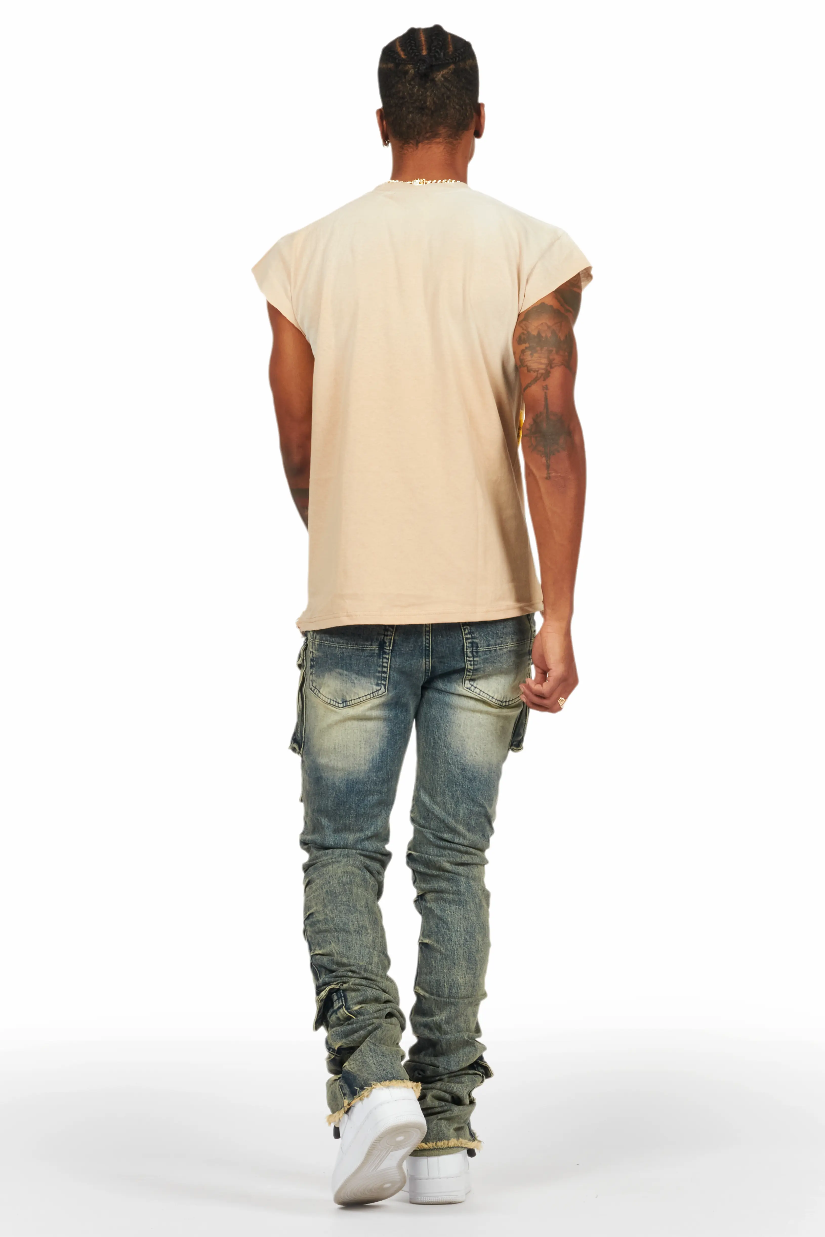 8079-gentry-tint-blue-stacked-flare-jean-5.webp Gentry Tint Blue Stacked Flare Jean