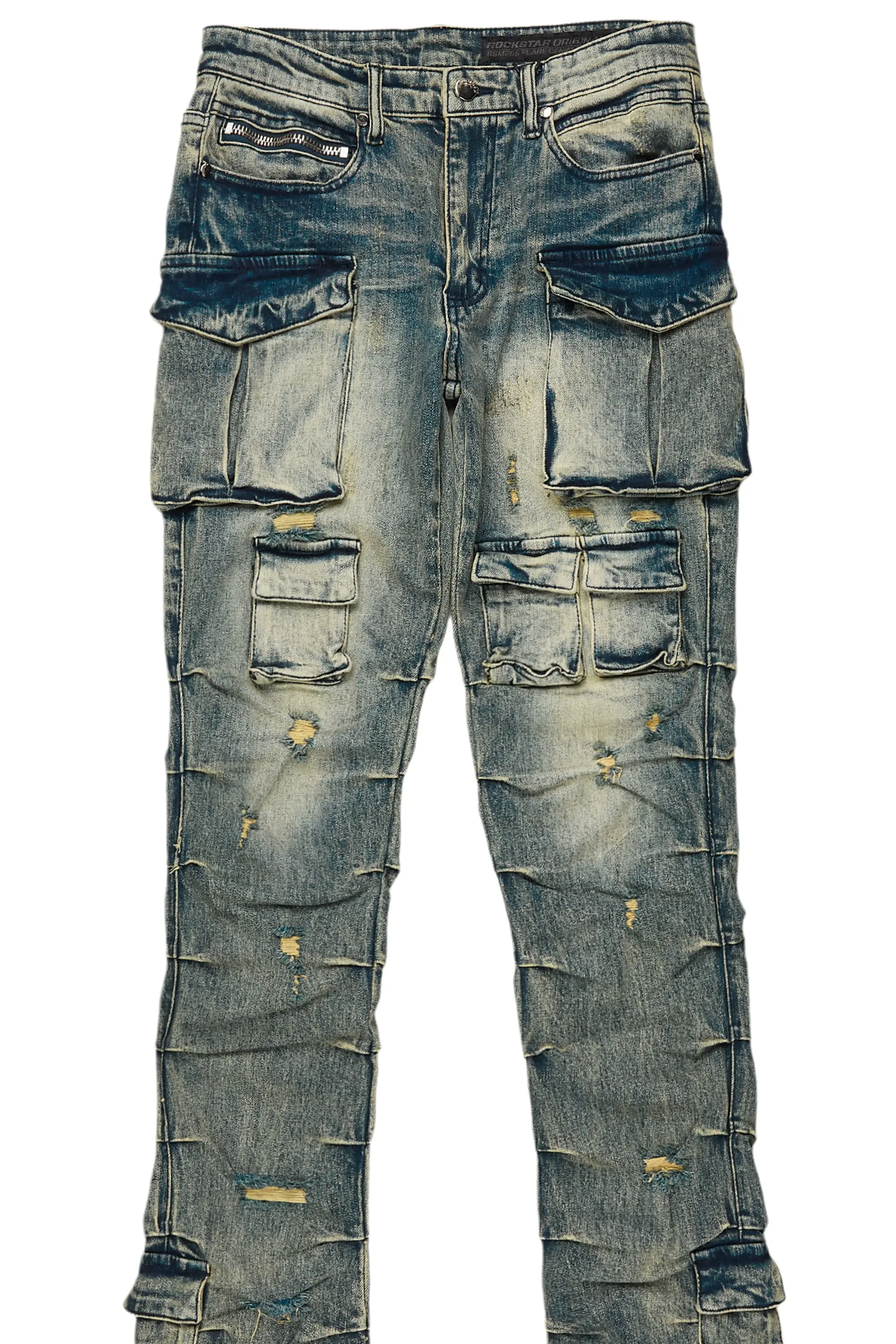 8079-gentry-tint-blue-stacked-flare-jean-8.webp Gentry Tint Blue Stacked Flare Jean