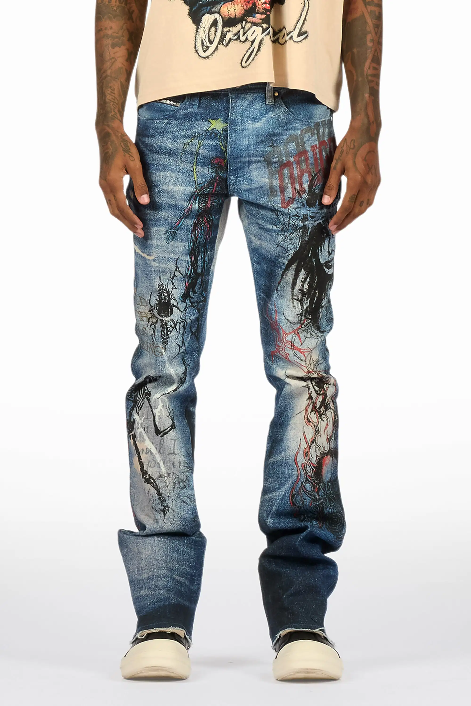 8100-blaytex-blue-stacked-flare-jean-9.webp Blaytex Blue Stacked Flare Jean