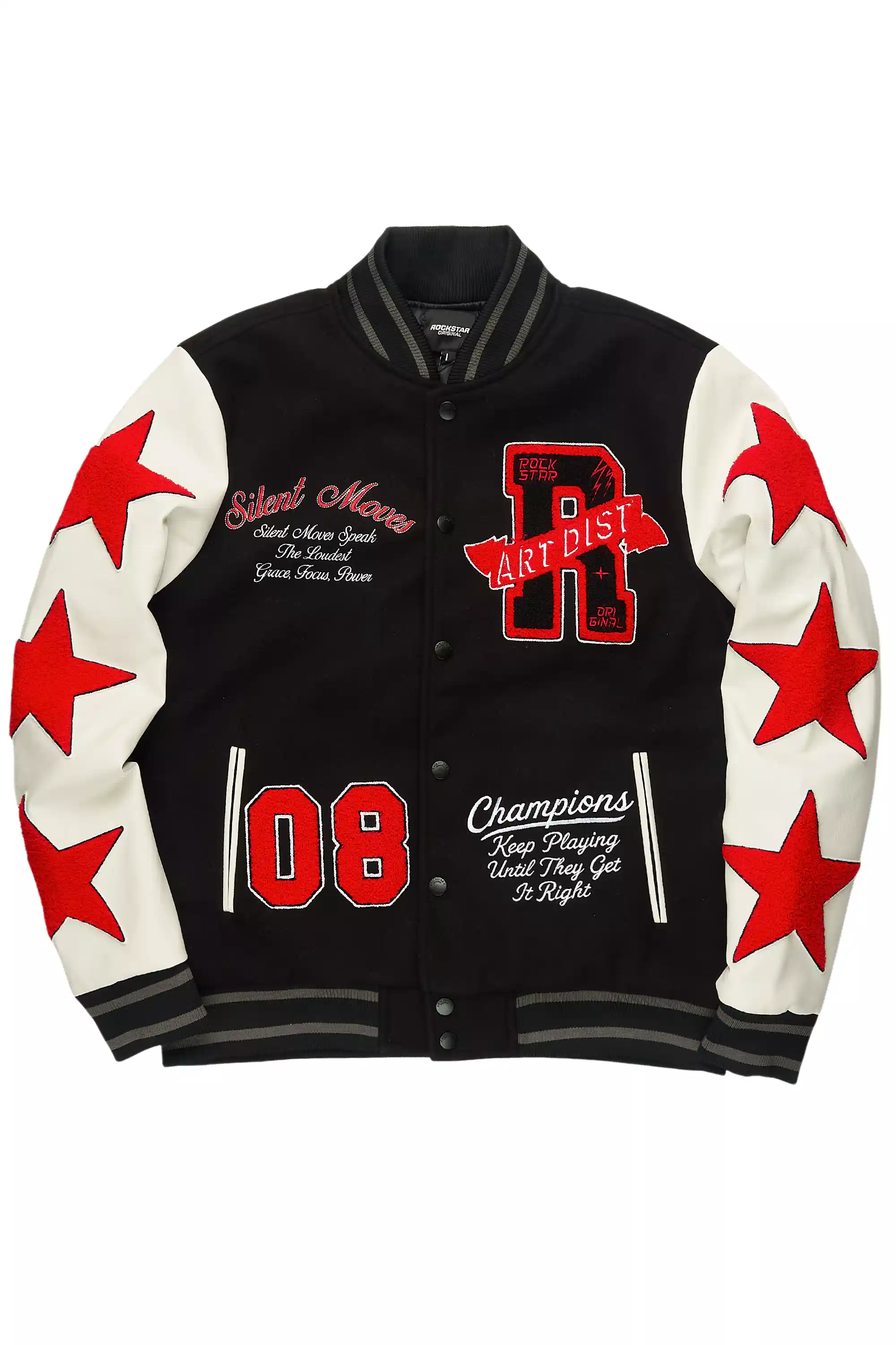 Zadok Black Varsity Jacket