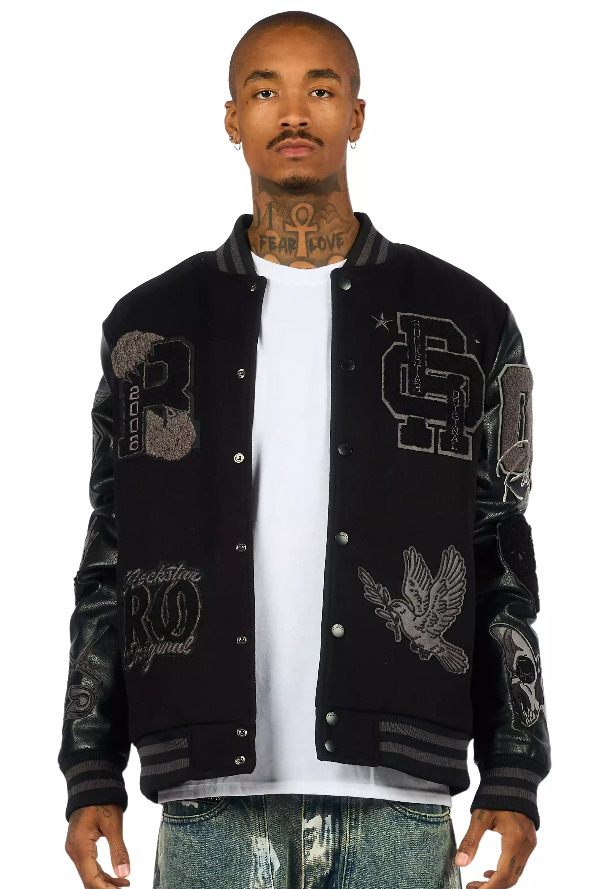 Igor Black/Black Varsity Jacket