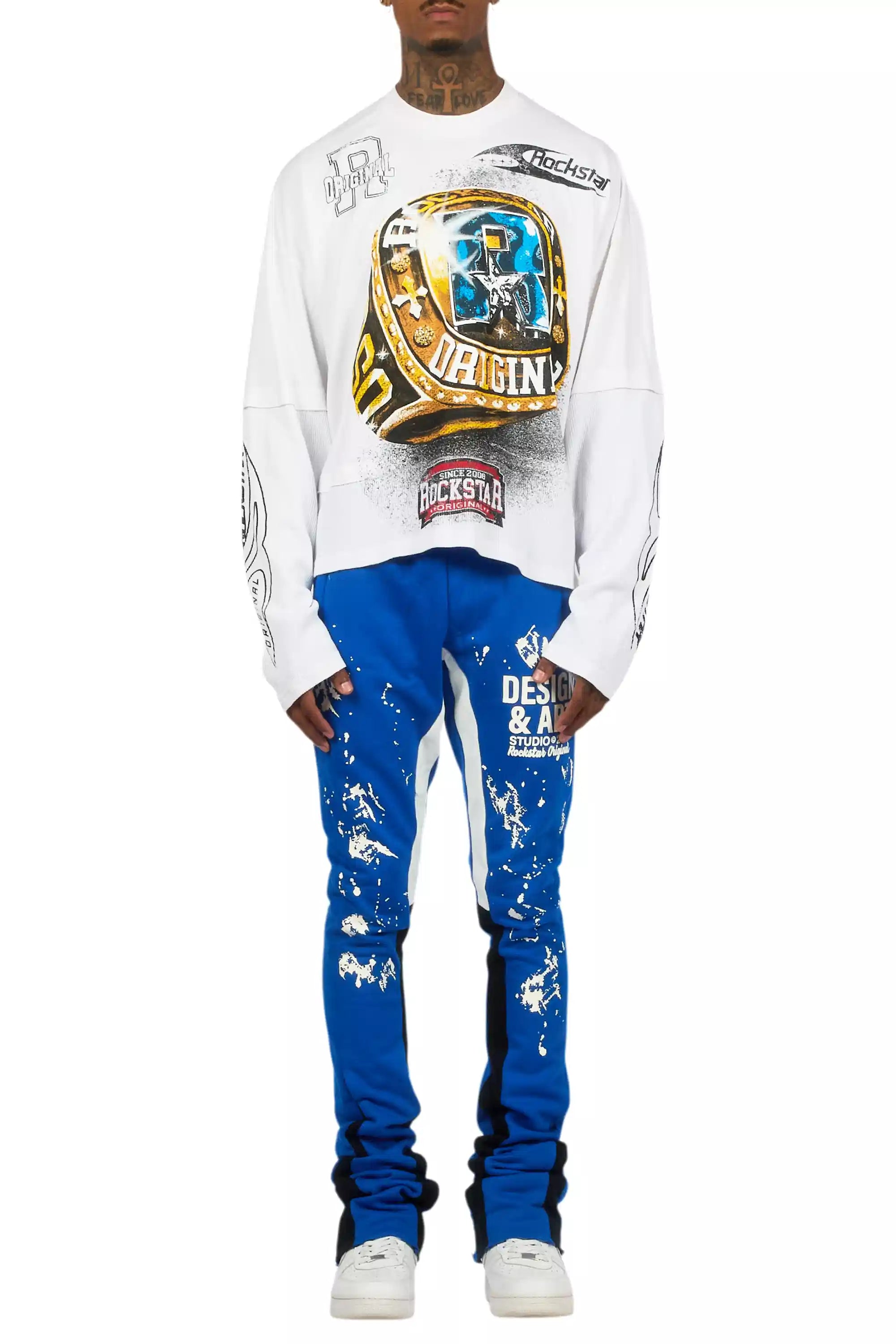 8379-damone-royal-super-stacked-flare-track-pant-9.jpg Damone Royal Super Stacked Flare Track Pant