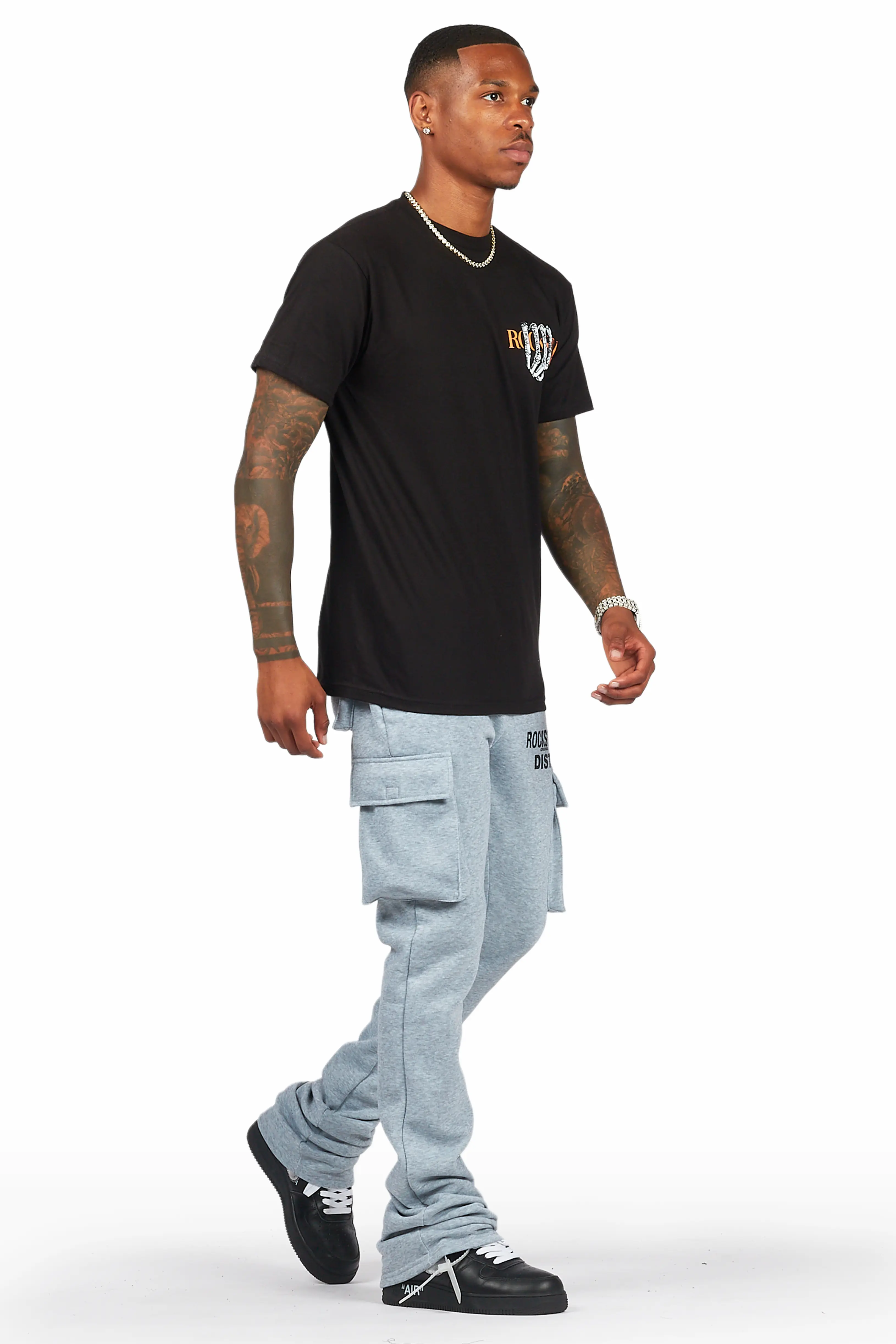 8417-alpine-heather-grey-stacked-flare-cargo-pant-7.webp Alpine Heather Grey Stacked Flare Cargo Pant