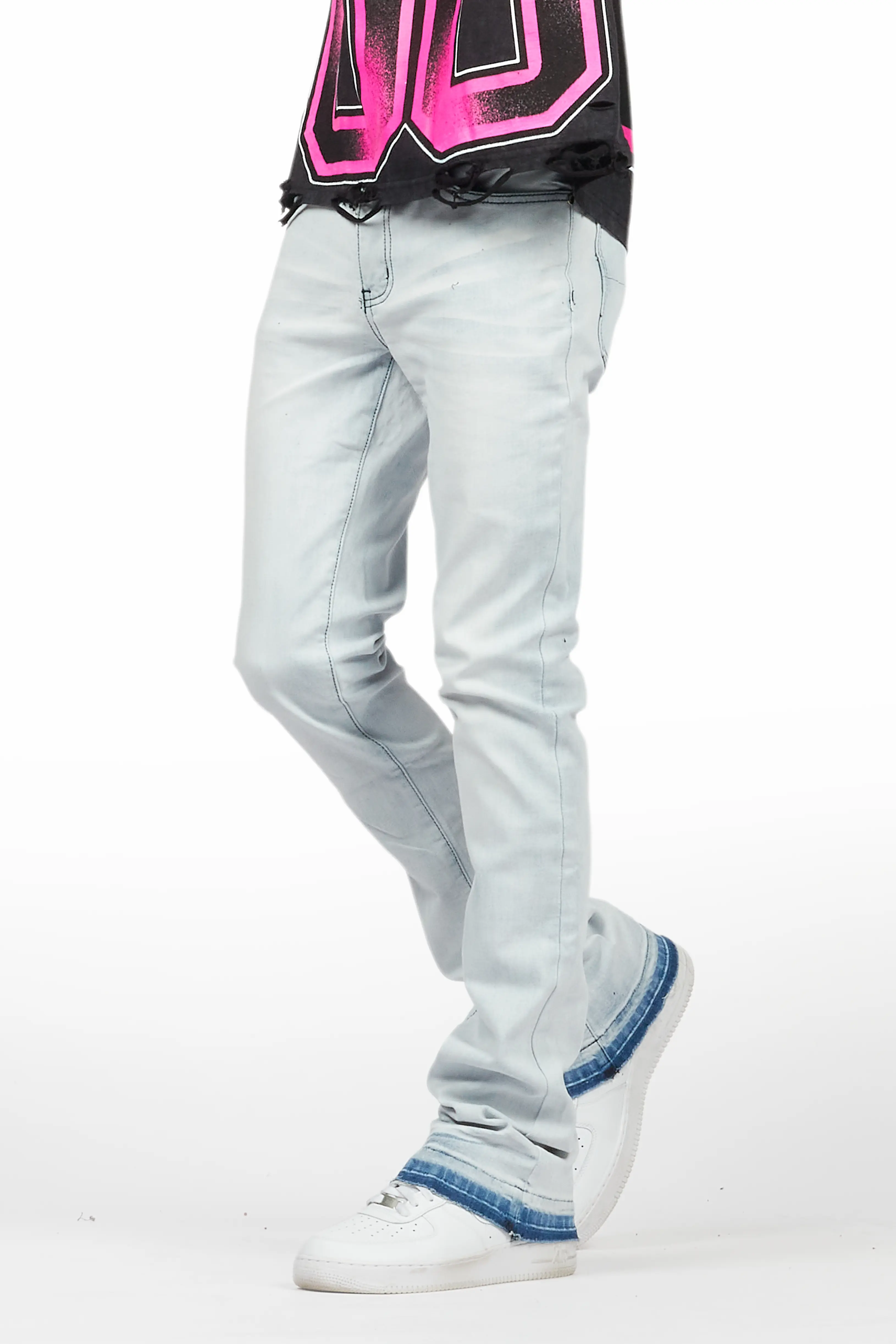 Dag Blue Stacked Flare Jean