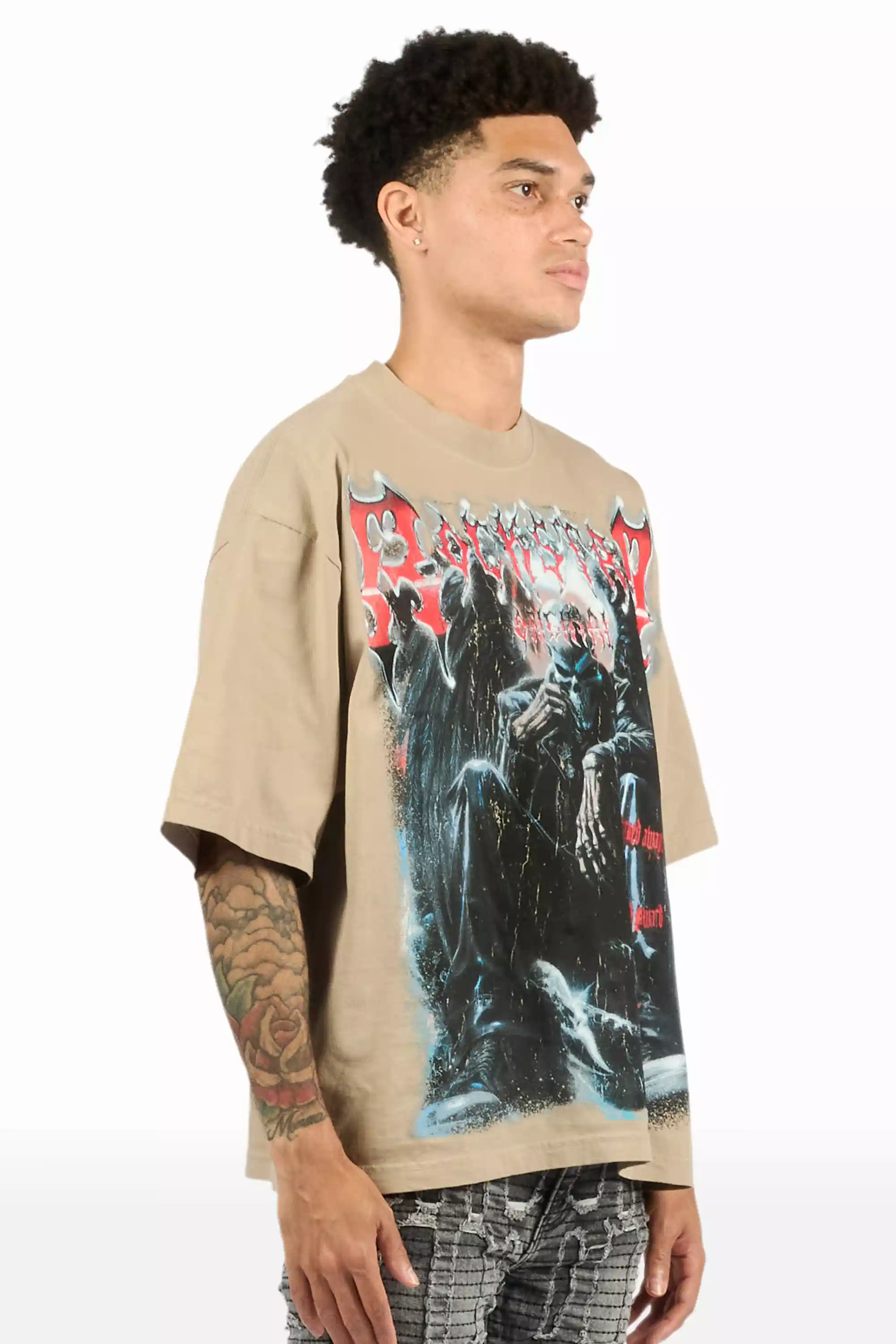 8676-krowne-beige-black-oversized-graphic-t-shirt-6.webp Krowne Beige/Black Oversized Graphic T-Shirt