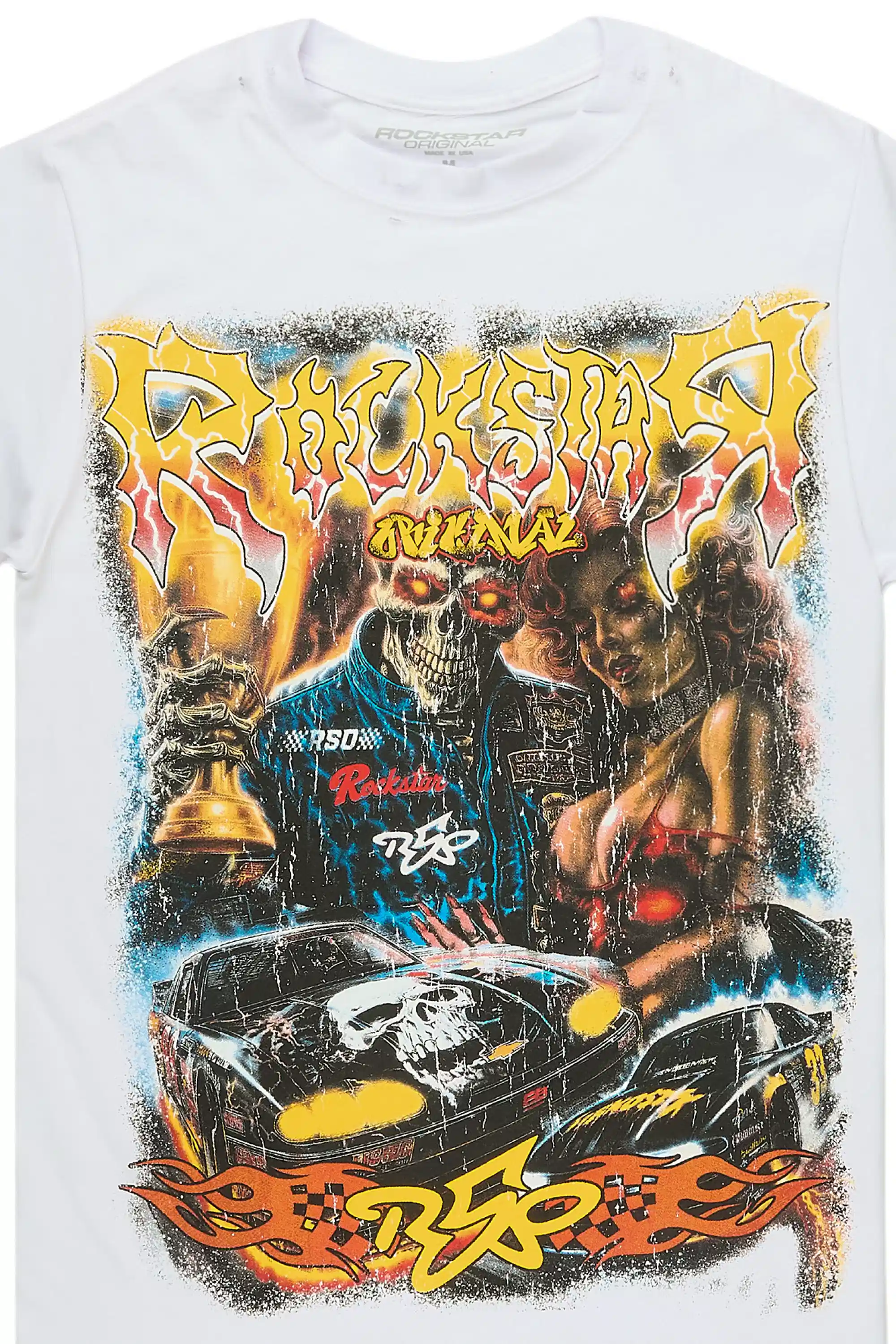Daxton White/Multi Oversized Graphic T-Shirt
