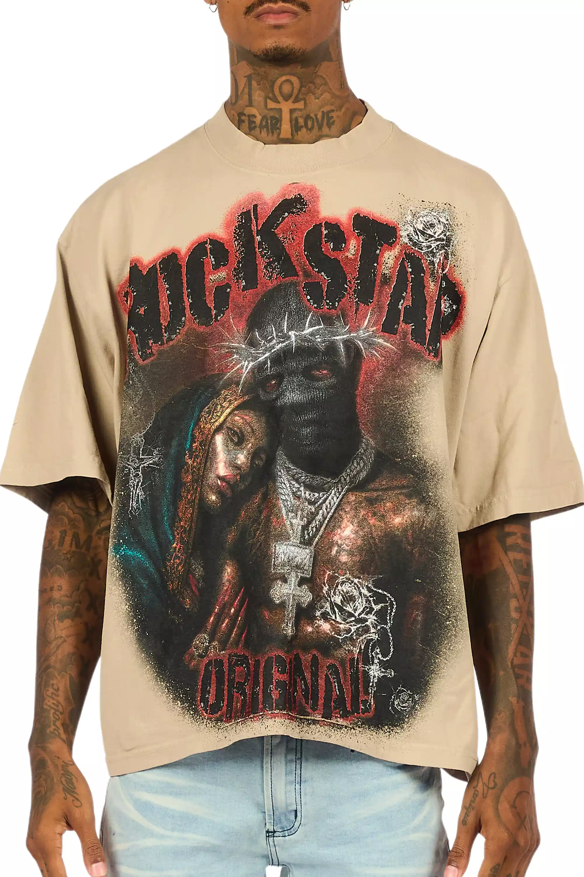 8692-rhydan-beige-black-oversized-graphic-t-shirt-5.webp Rhydan Beige/Black Oversized Graphic T-Shirt