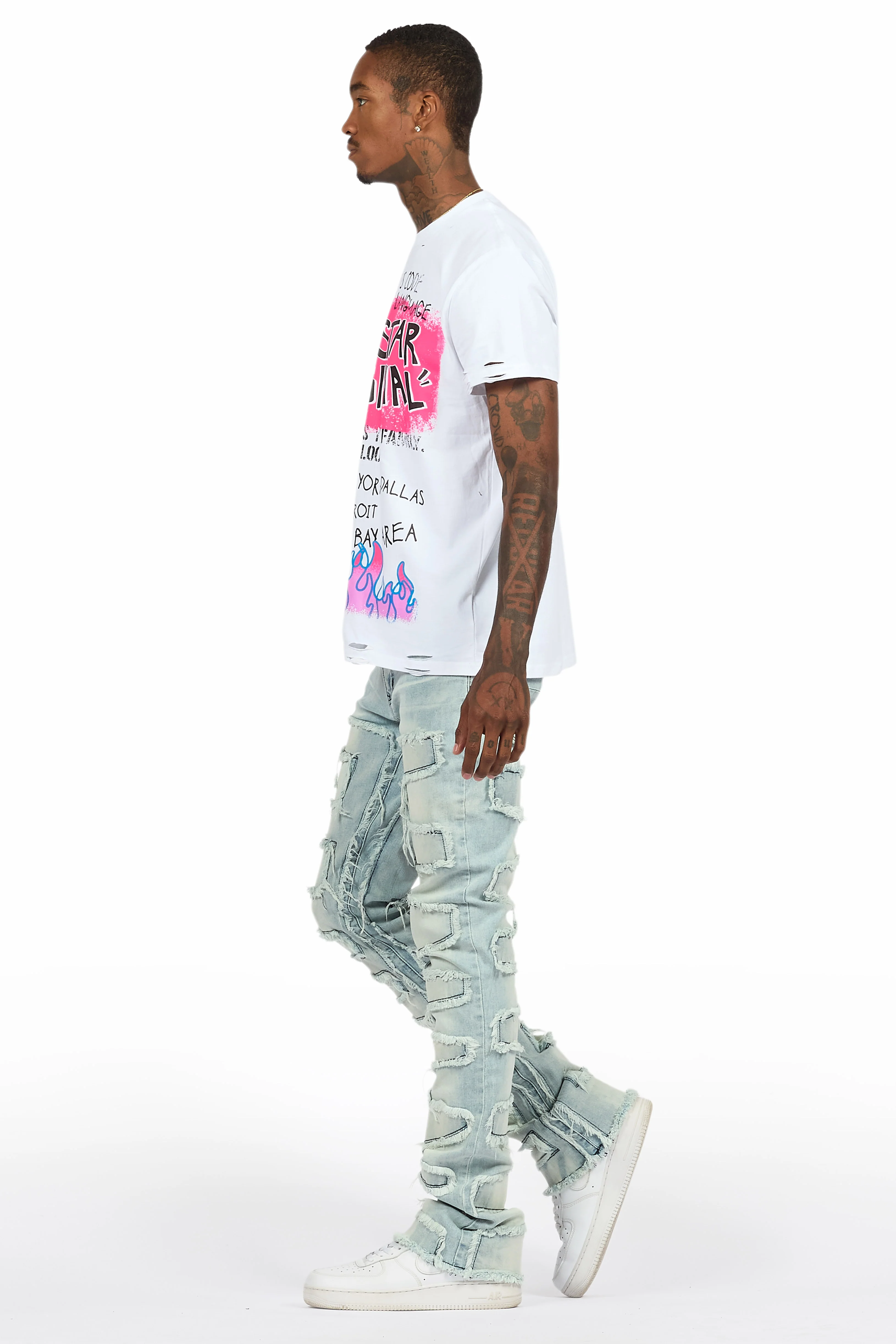 8818-beno-white-t-shirt-shake-blue-stacked-flare-jean-bundle-11.webp Beno White T-Shirt & Shake Blue Stacked Flare Jean Bundle