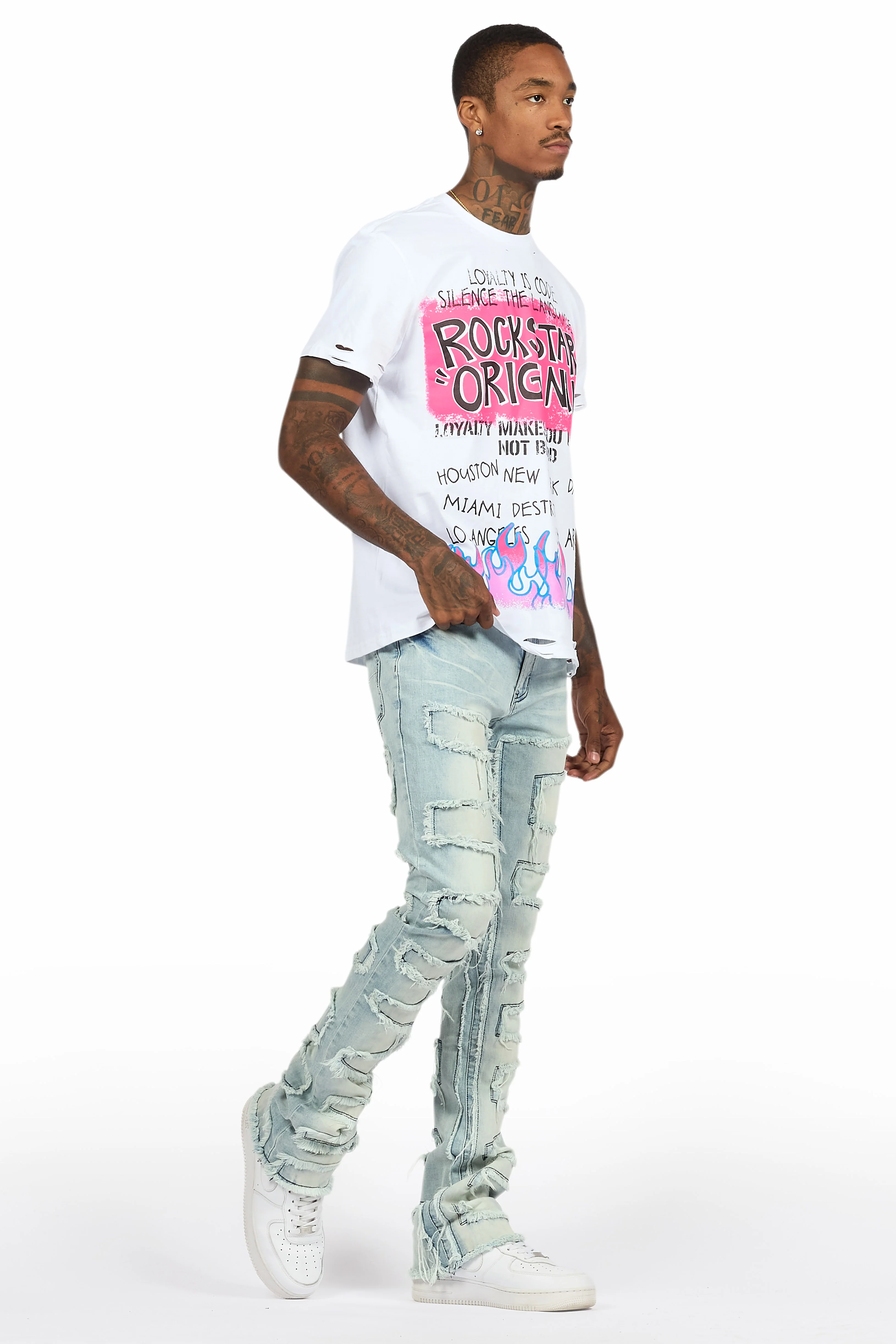 8818-beno-white-t-shirt-shake-blue-stacked-flare-jean-bundle-12.webp Beno White T-Shirt & Shake Blue Stacked Flare Jean Bundle