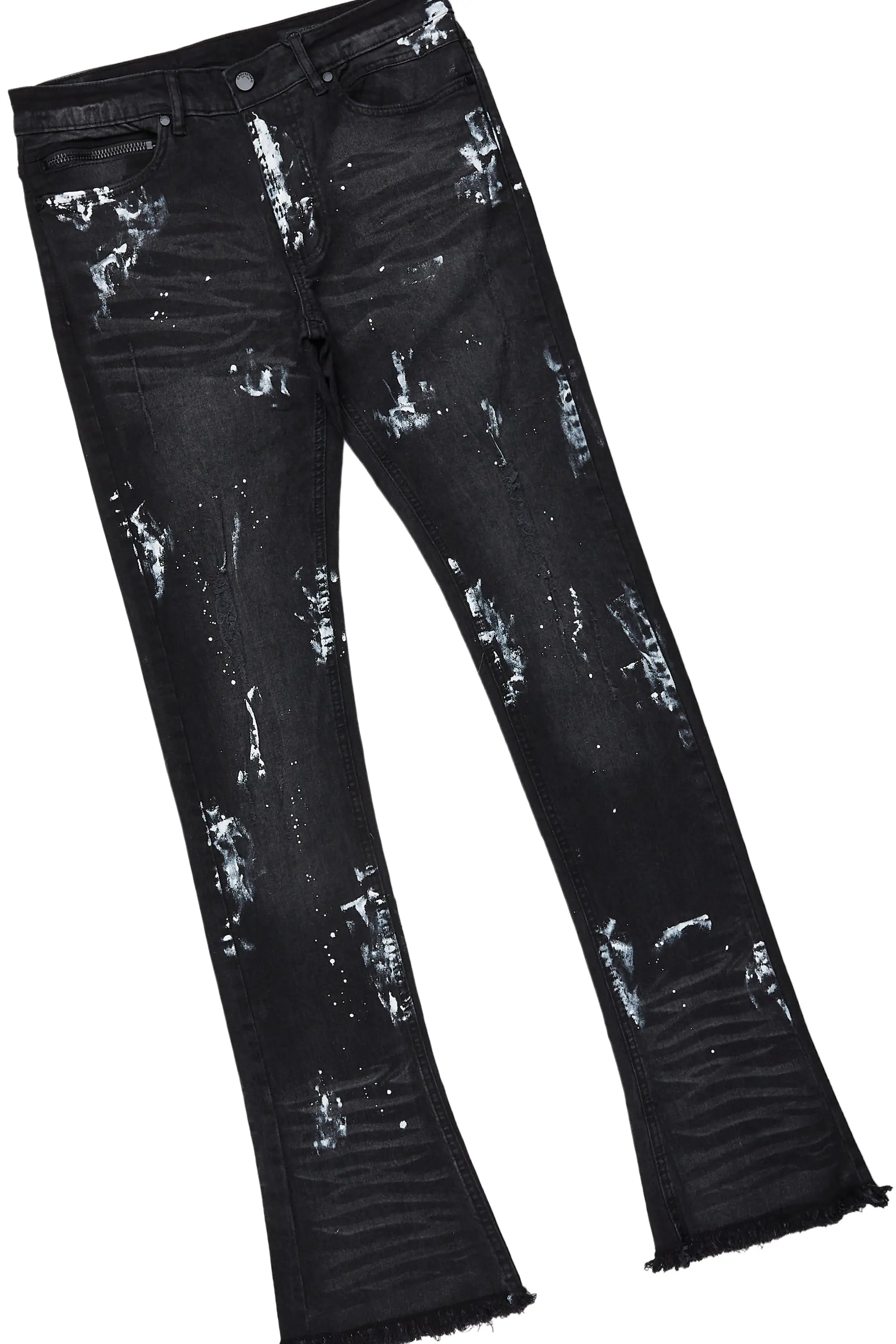 8862-tally-black-t-shirt-stacked-flare-jean-set-3.jpg Tally Black T-Shirt/Stacked Flare Jean Set