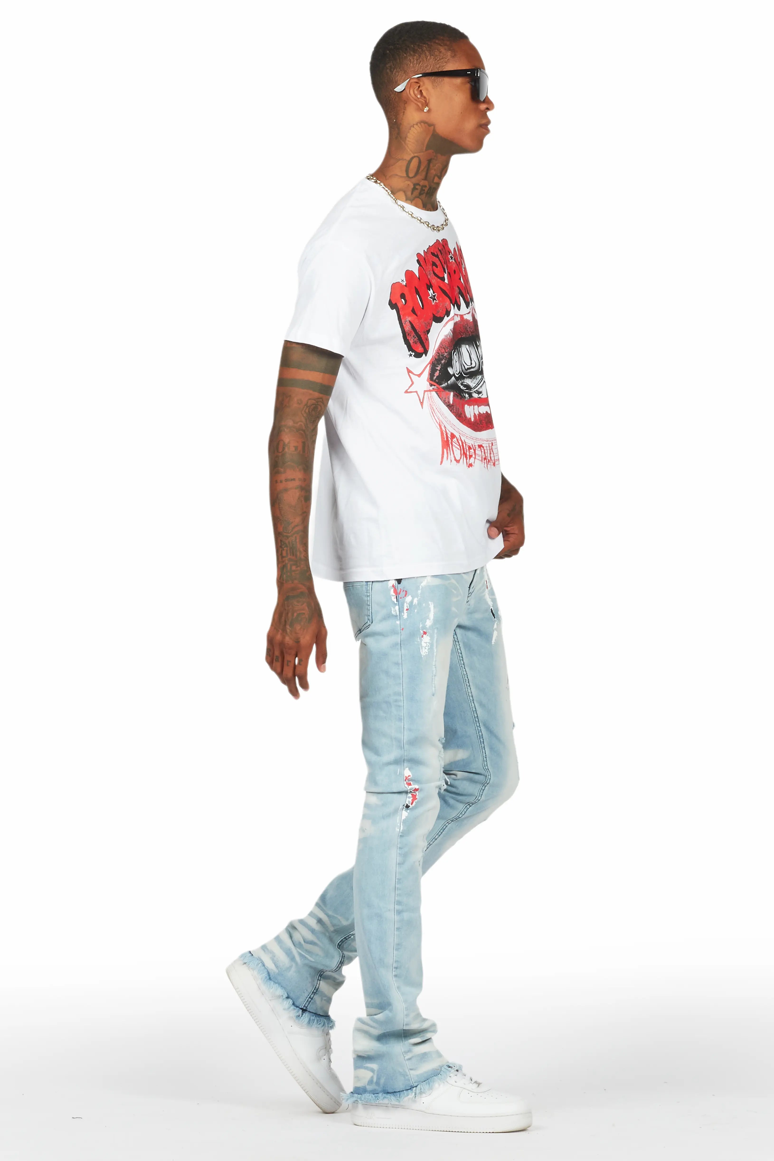8915-bloke-white-blue-t-shirt-stacked-flare-jean-set-4.jpg Bloke White/Blue T-Shirt/Stacked Flare Jean Set