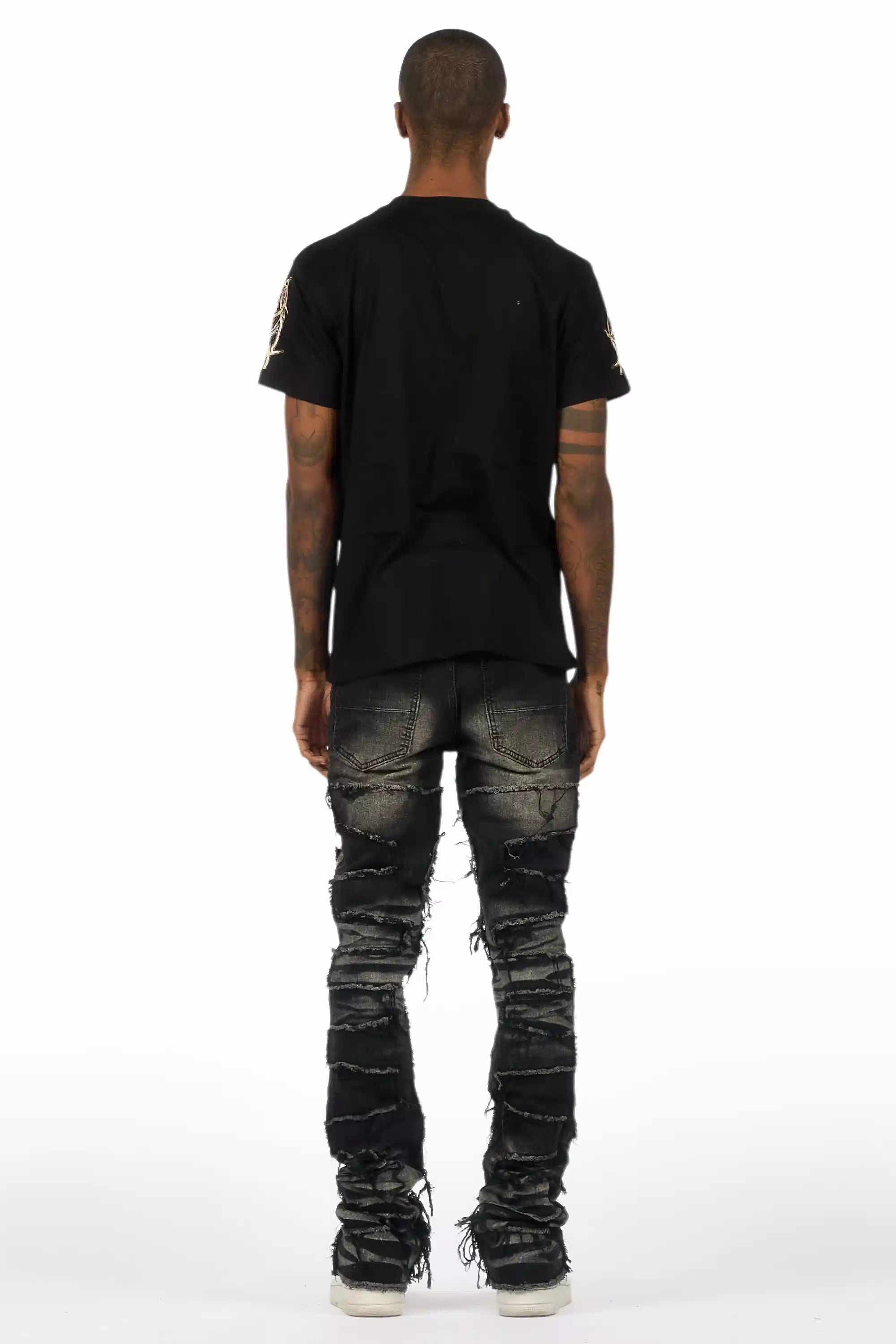 8942-waller-dark-grey-graphic-t-shirt-stacked-flare-jean-bundle-5.jpg Waller Dark Grey Graphic T-Shirt/Stacked Flare Jean Bundle