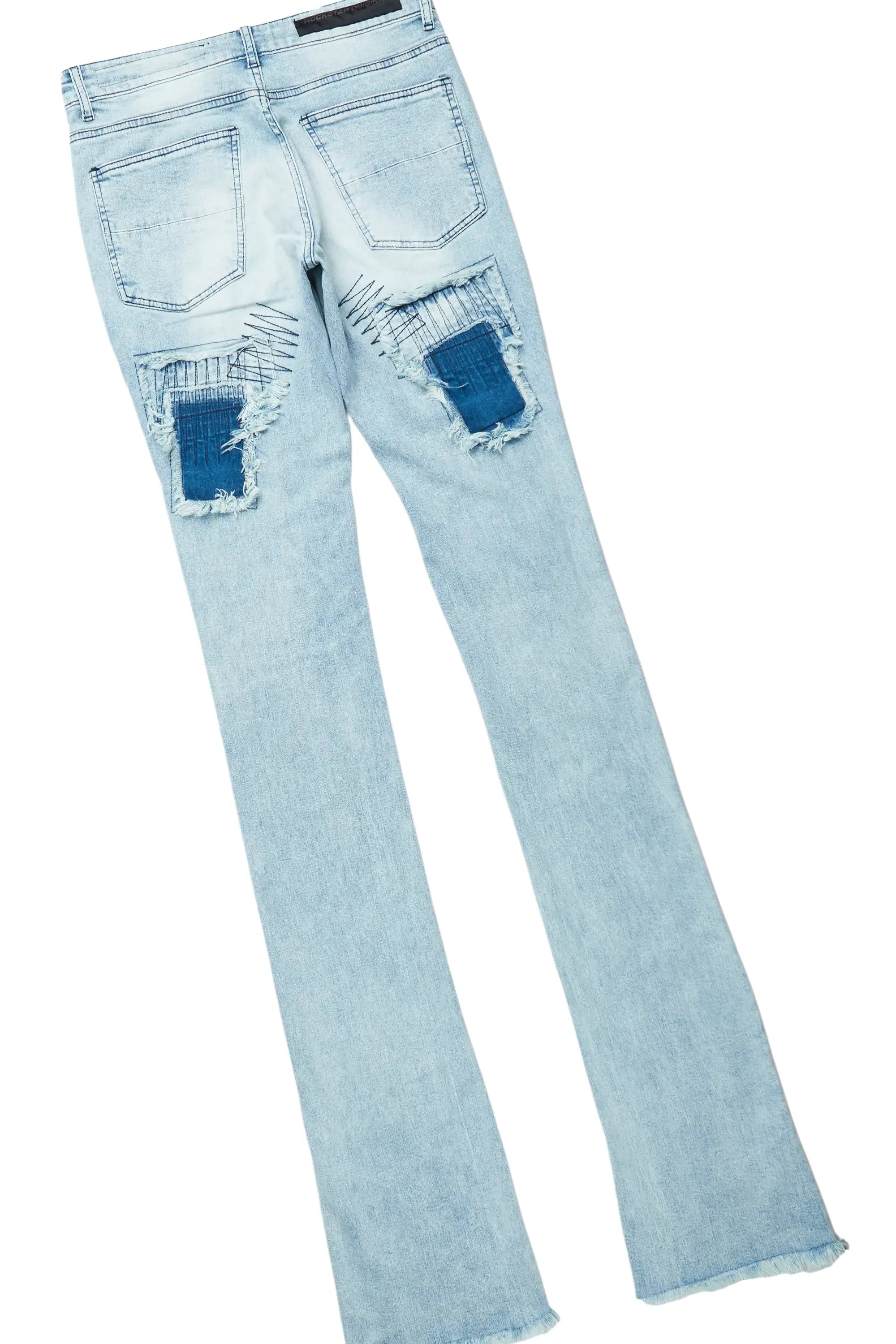 8951-grill-white-blue-oversized-t-shirt-super-stacked-flare-jean-bundle-5.jpg Grill White/Blue Oversized T-Shirt/Super Stacked Flare Jean Bundle