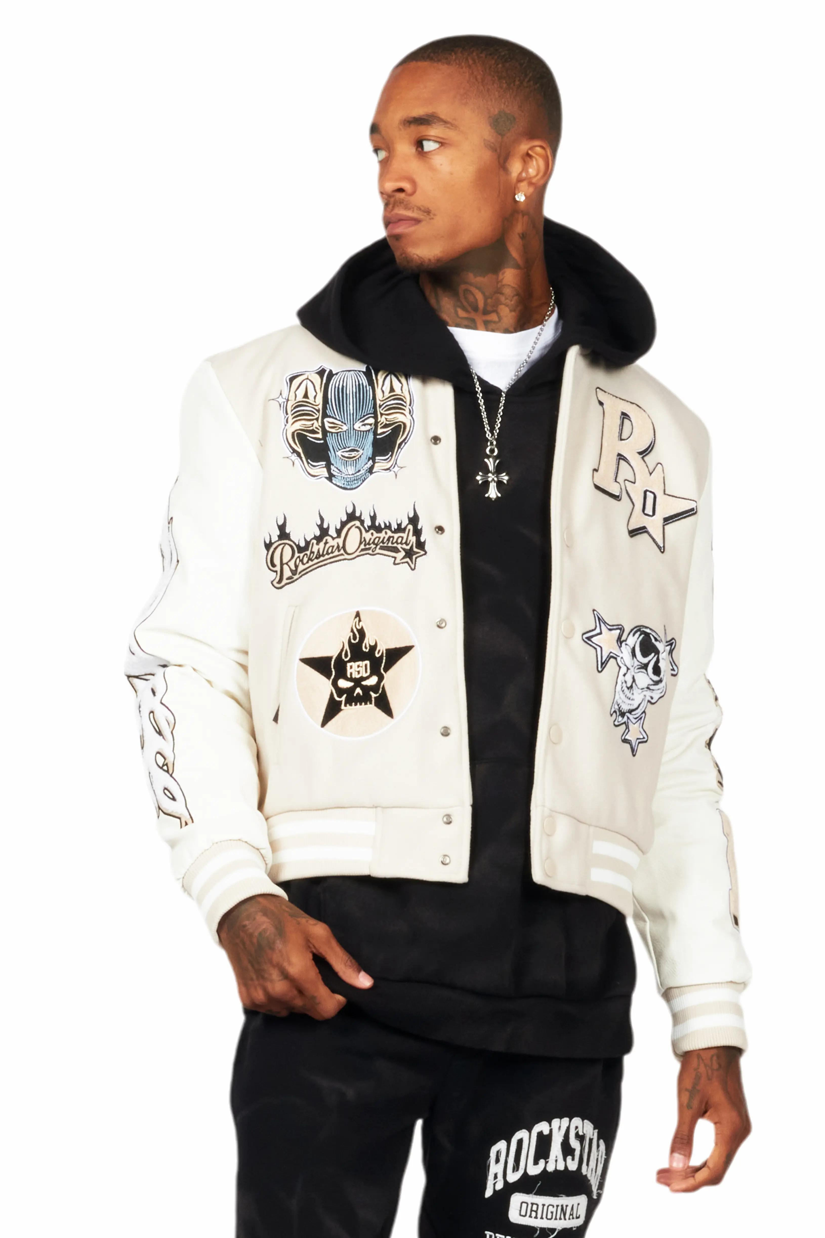 9176-fio-beige-white-varsity-jacket-3.webp Fio Beige/White Varsity Jacket