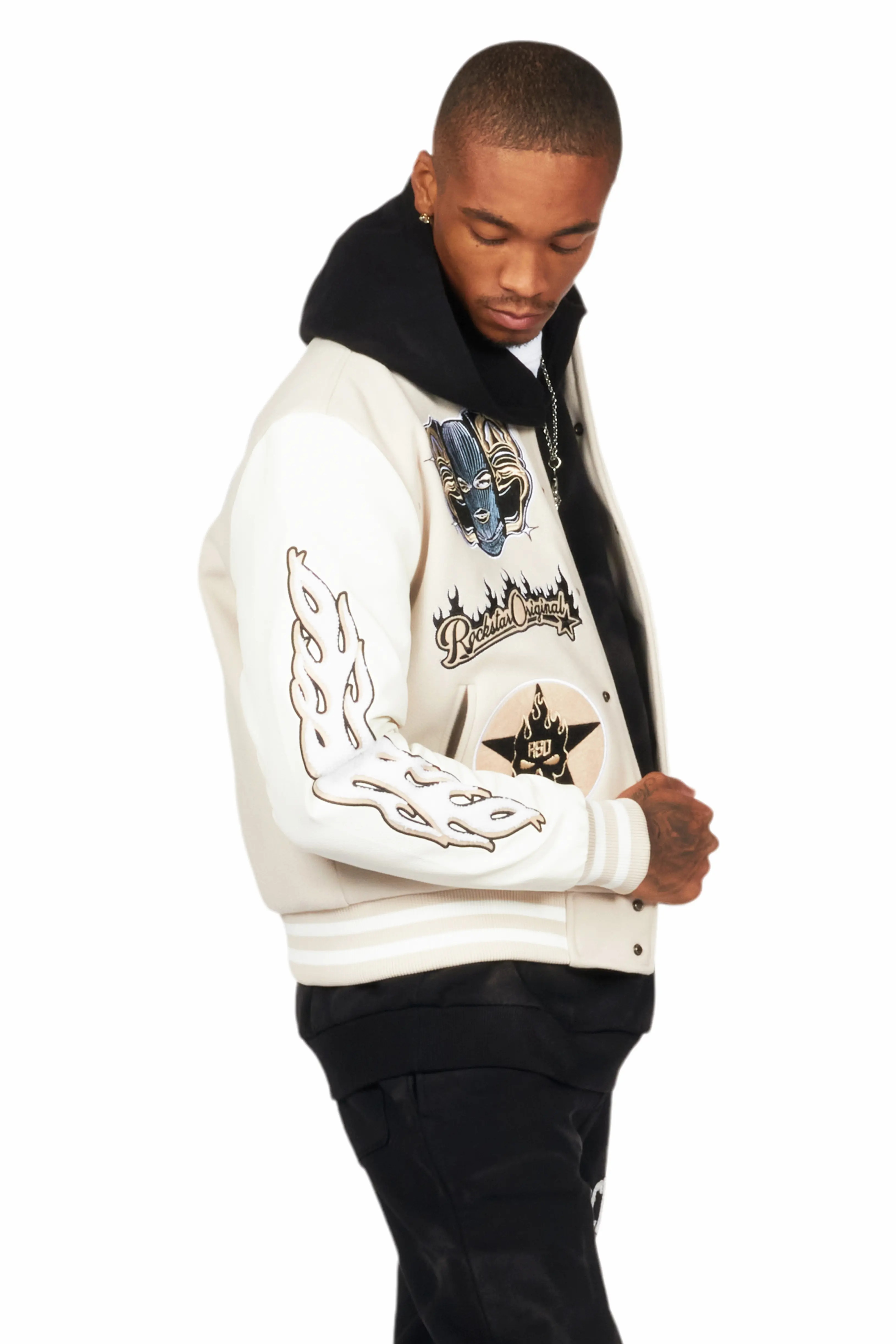 9176-fio-beige-white-varsity-jacket-4.webp Fio Beige/White Varsity Jacket
