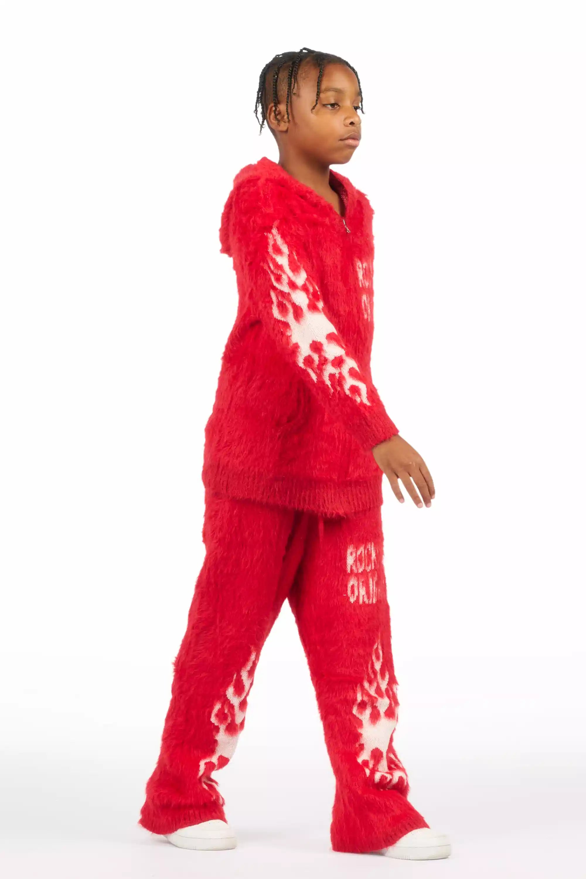 921-boys-toshio-red-stacked-flare-knitted-mohair-track-set-3.jpg Boys Toshio Red Stacked Flare Knitted Mohair Track Set