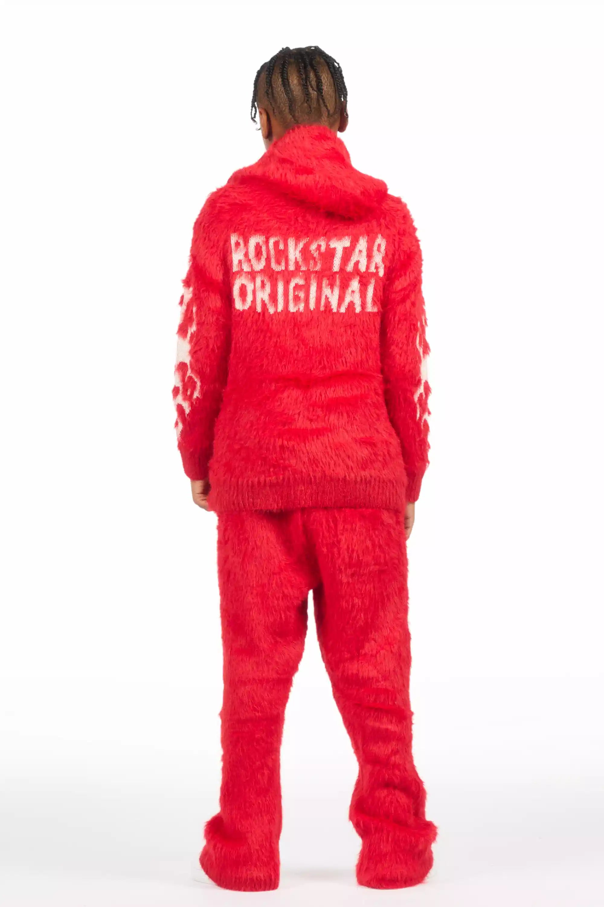 921-boys-toshio-red-stacked-flare-knitted-mohair-track-set-4.jpg Boys Toshio Red Stacked Flare Knitted Mohair Track Set