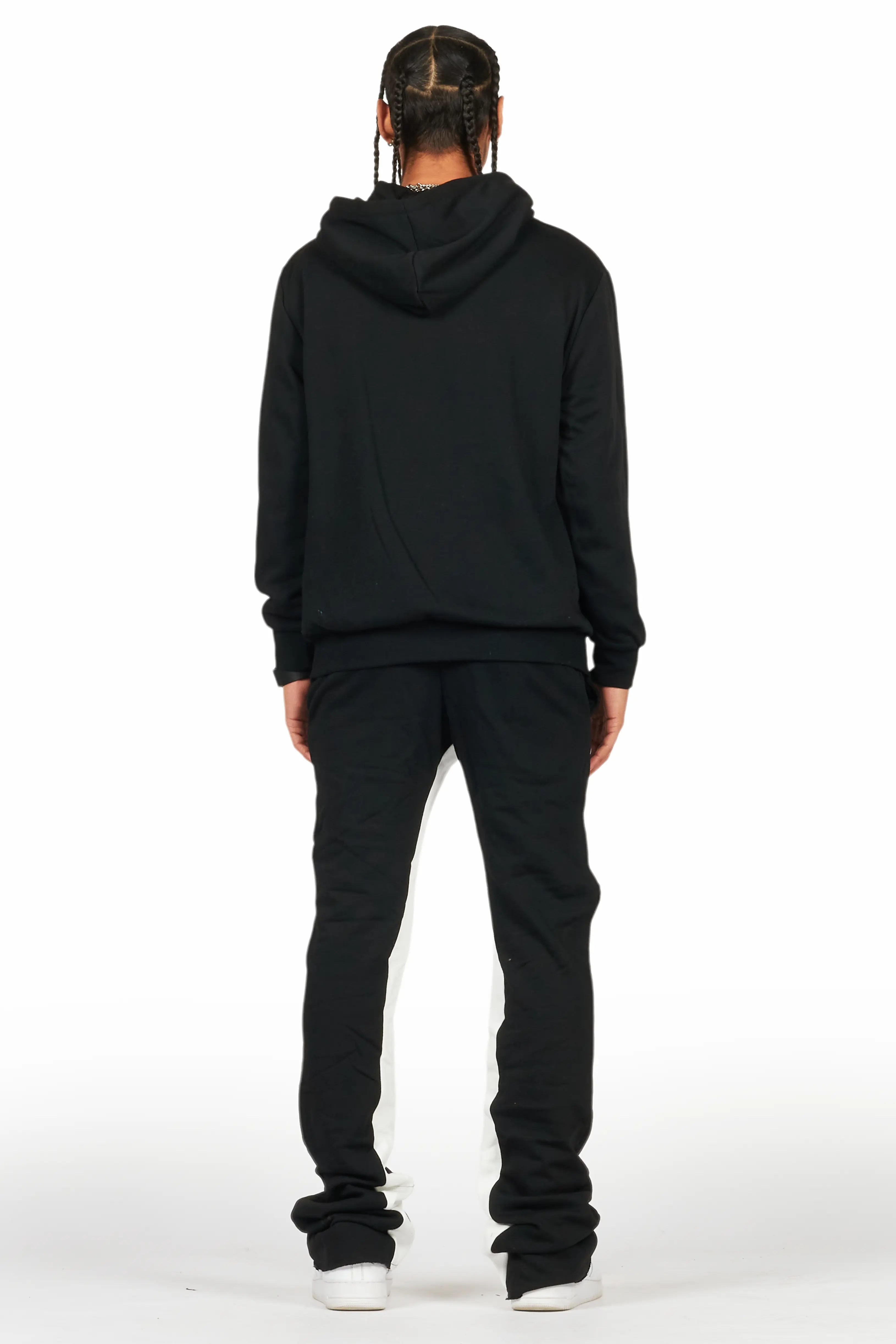 9393-raffer-black-white-hoodie-baggy-fit-pant-track-set-4.jpg Raffer Black/White Hoodie Baggy Fit Pant Track Set
