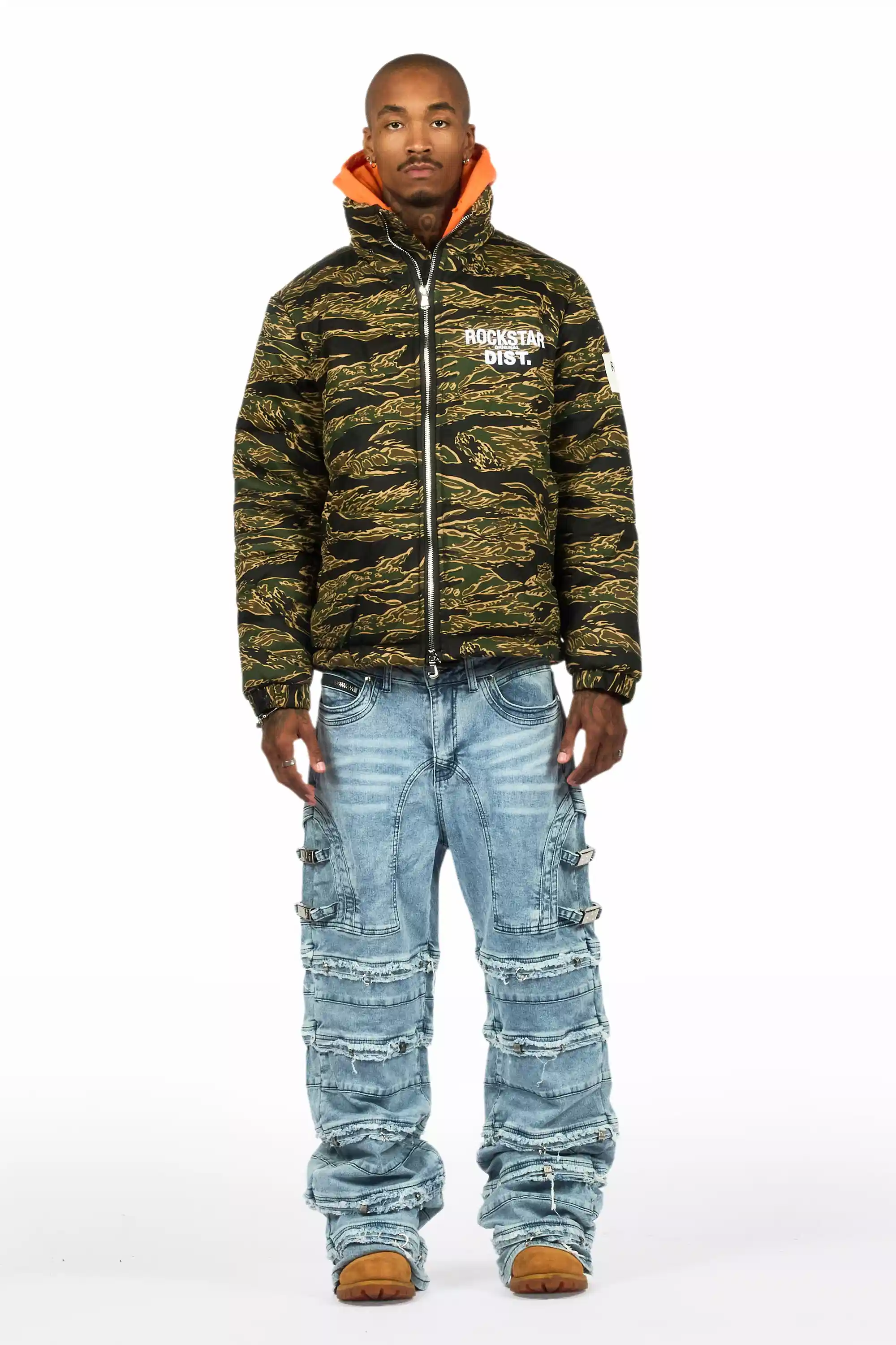 Bevis Camo Puffer Jacket