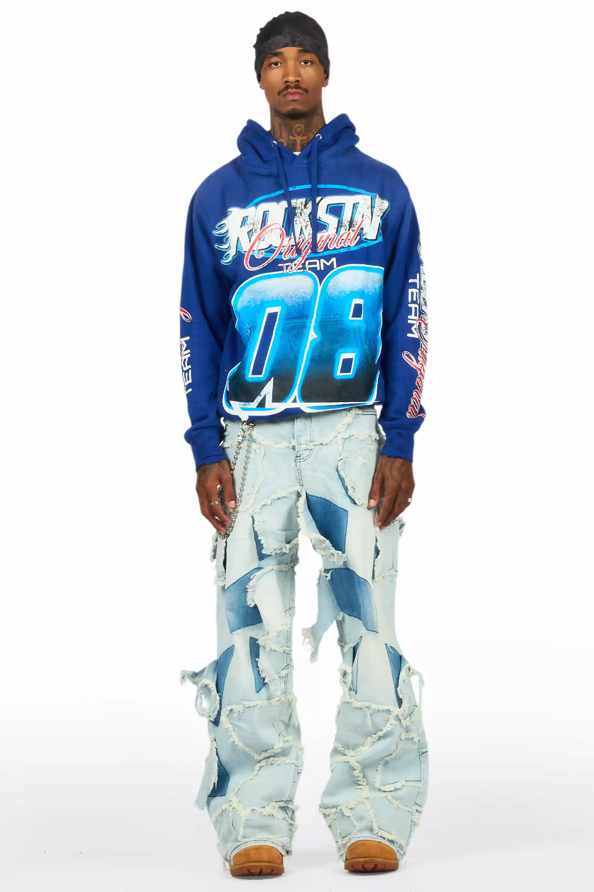 Jacomus Blue Baggy Fit Jean
