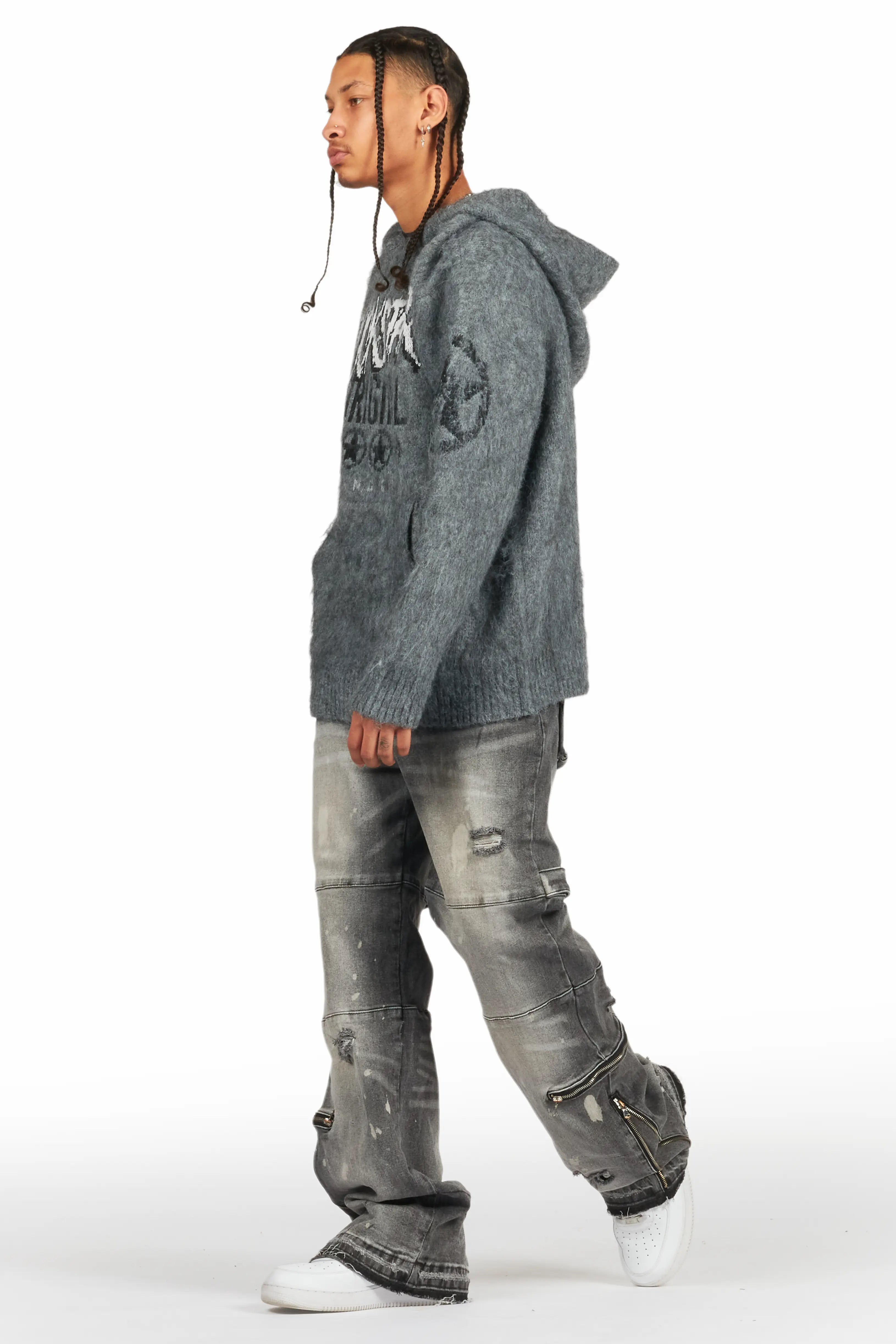9513-wizzurd-grey-graphic-knitted-mohair-hoodie-5.jpg Wizzurd Grey Graphic Knitted Mohair Hoodie