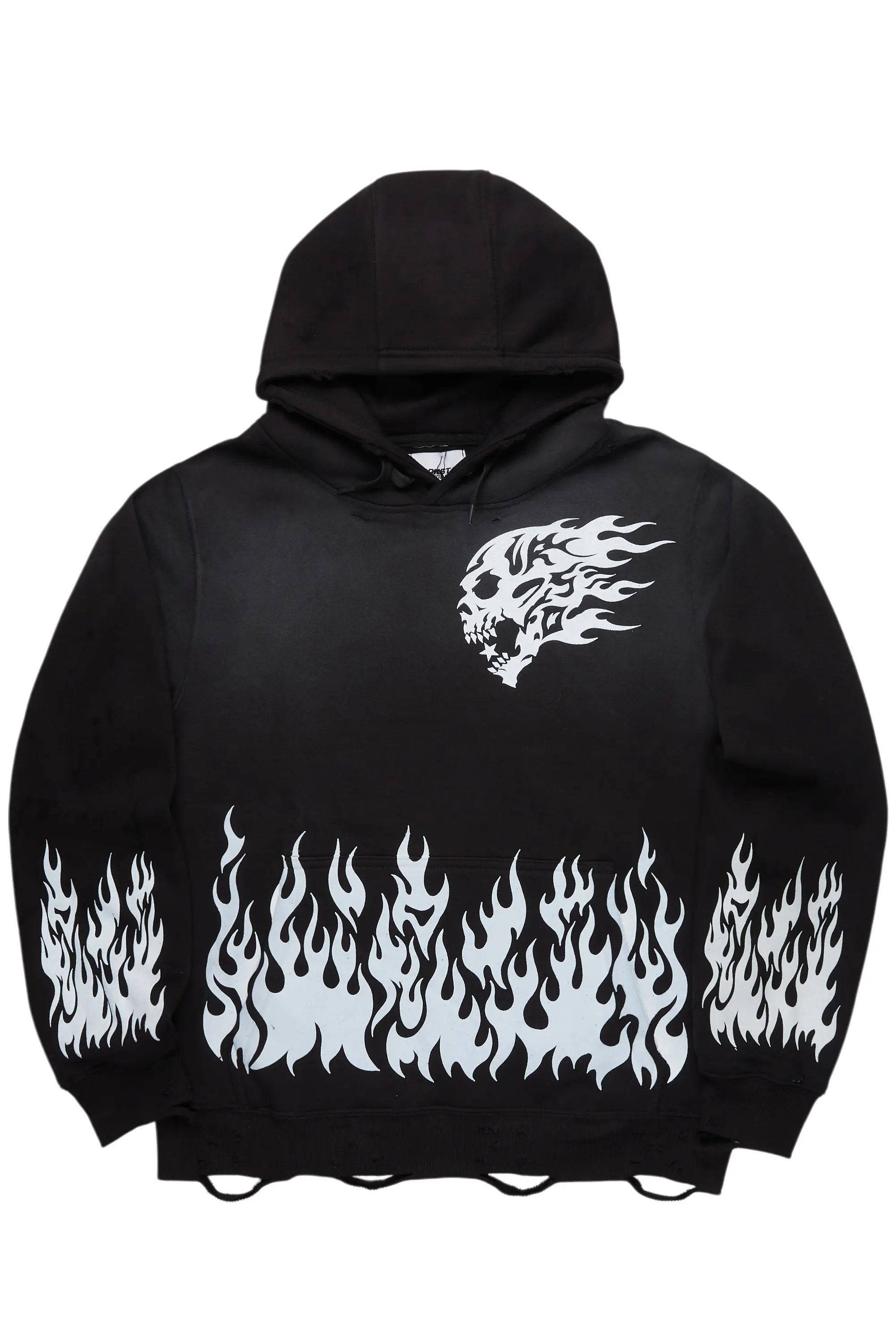 Bubble Black Graphic Hoodie