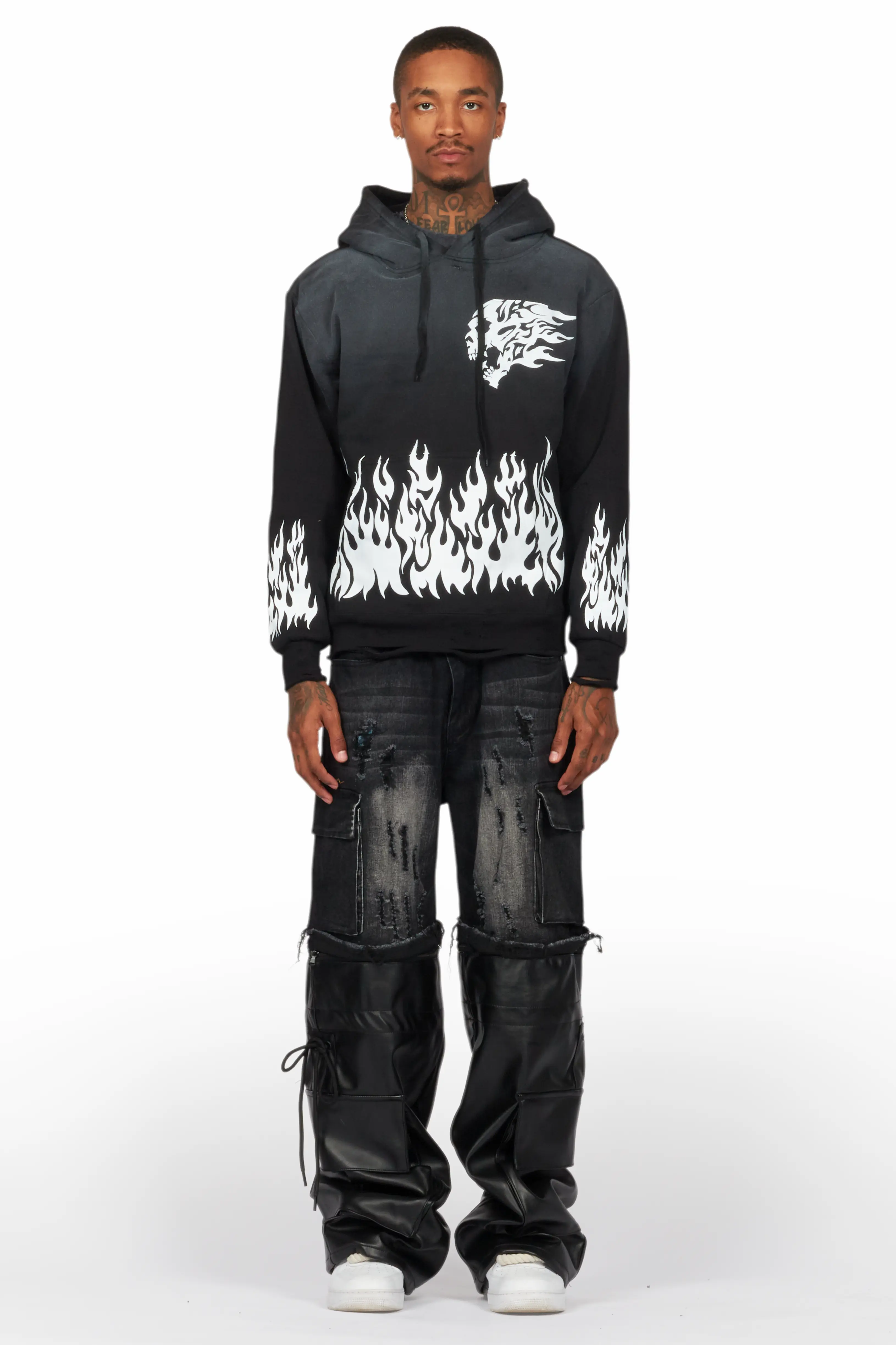 Bubble Black Graphic Hoodie