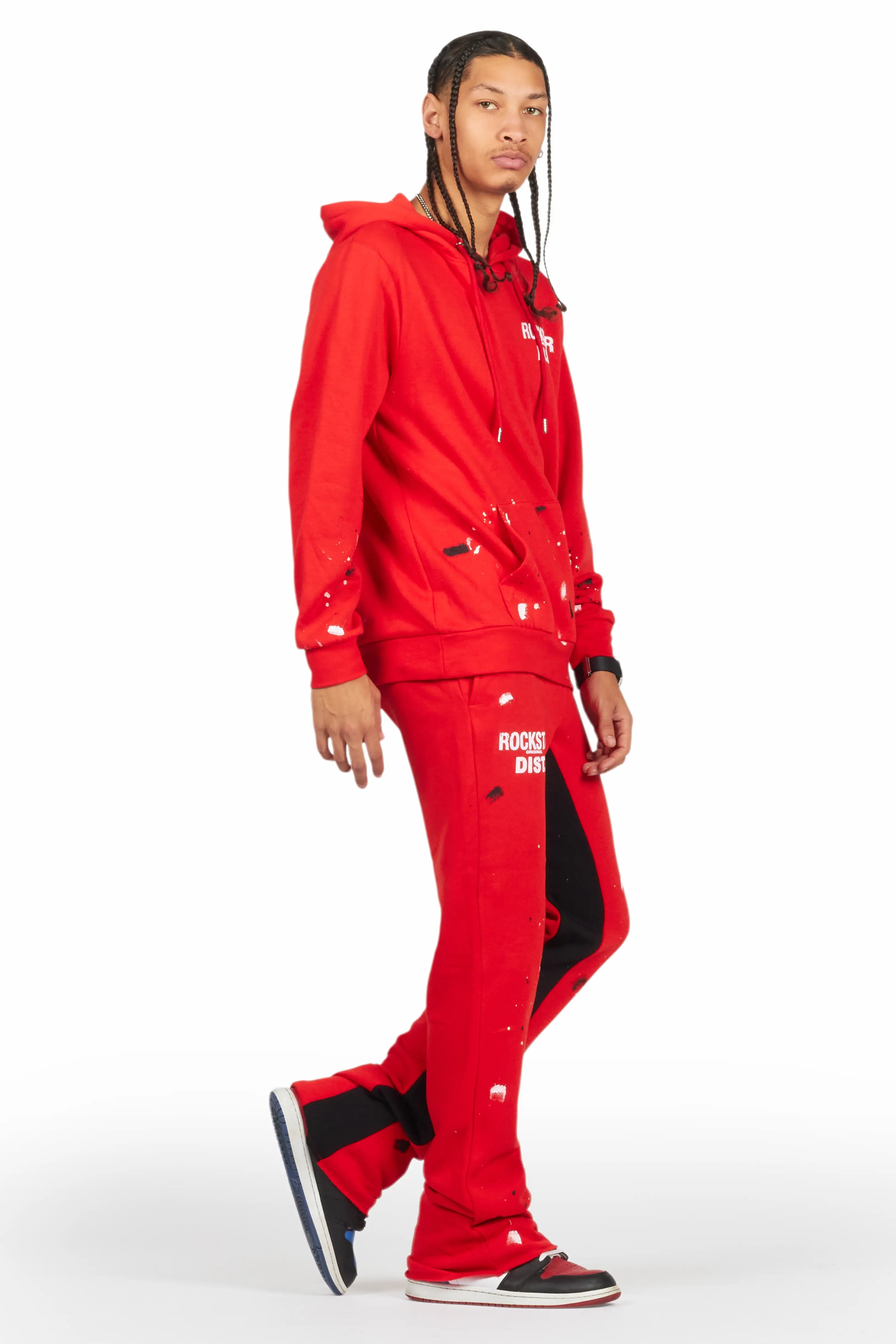 9585-jaco-red-hoodie-baggy-fit-pant-track-set-3.jpg Jaco Red Hoodie Baggy Fit Pant Track Set