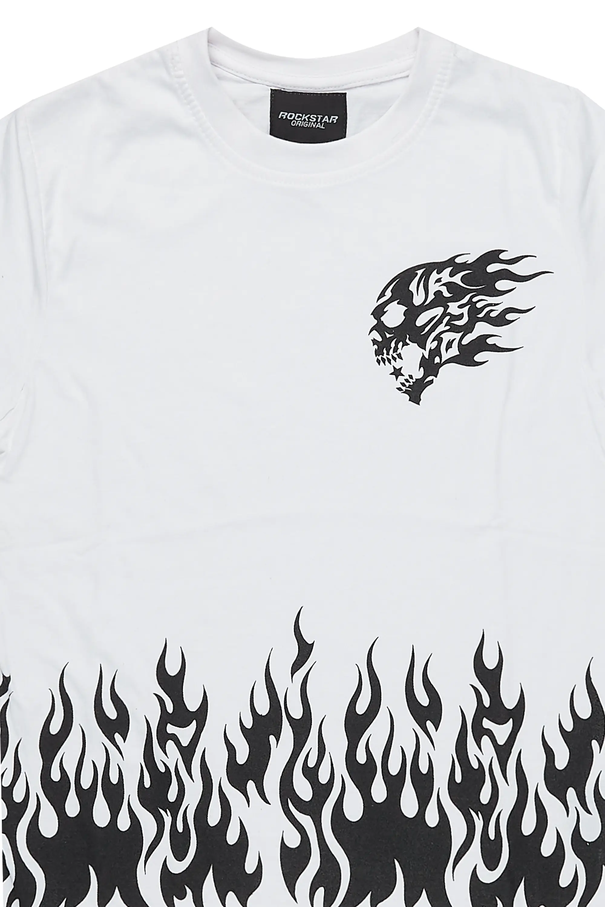 Boys Bubble White Graphic T-Shirt