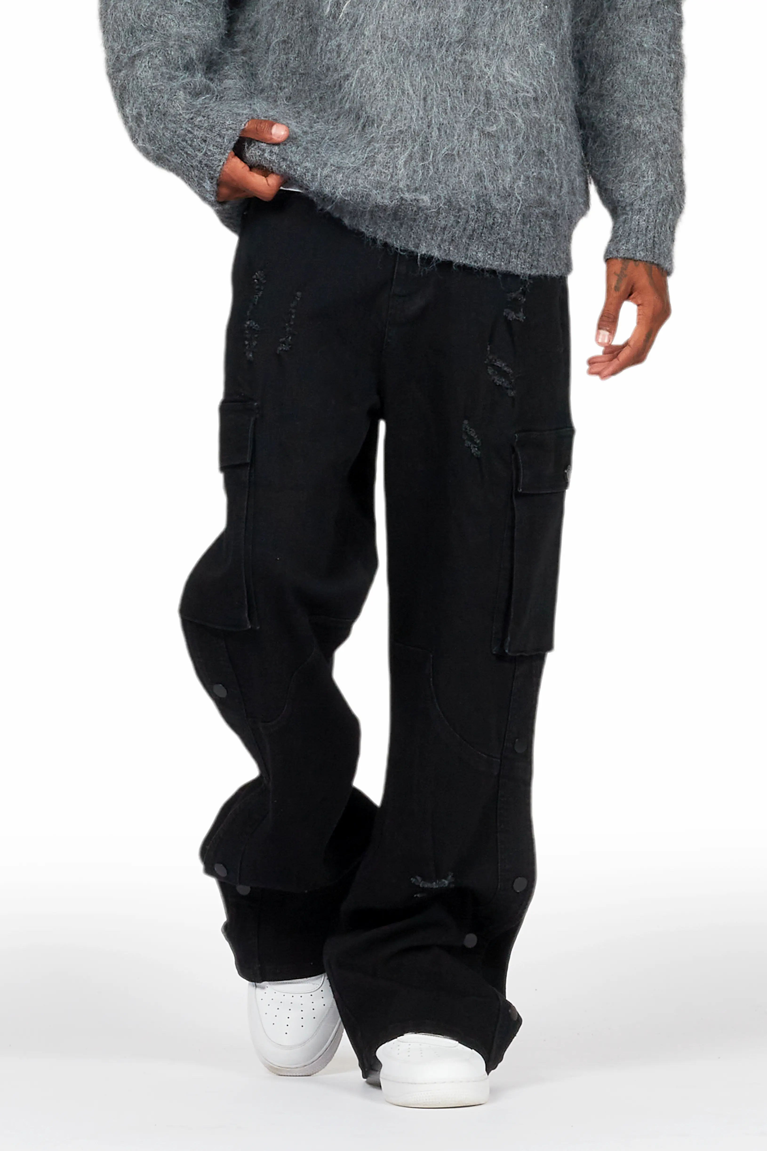 Kuiper Black Baggy Fit Jean