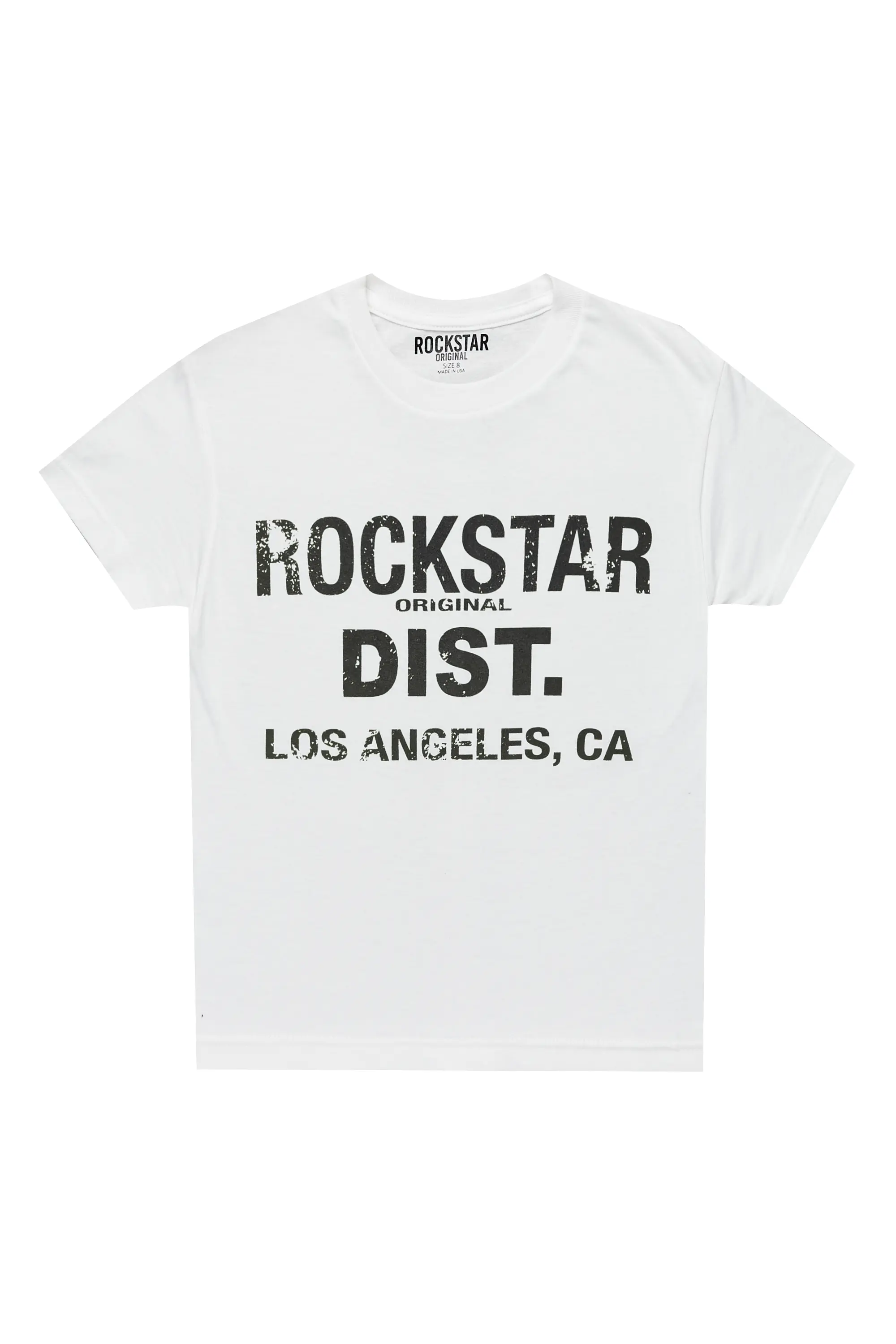 Boys Koen White/Black Graphic T-Shirt