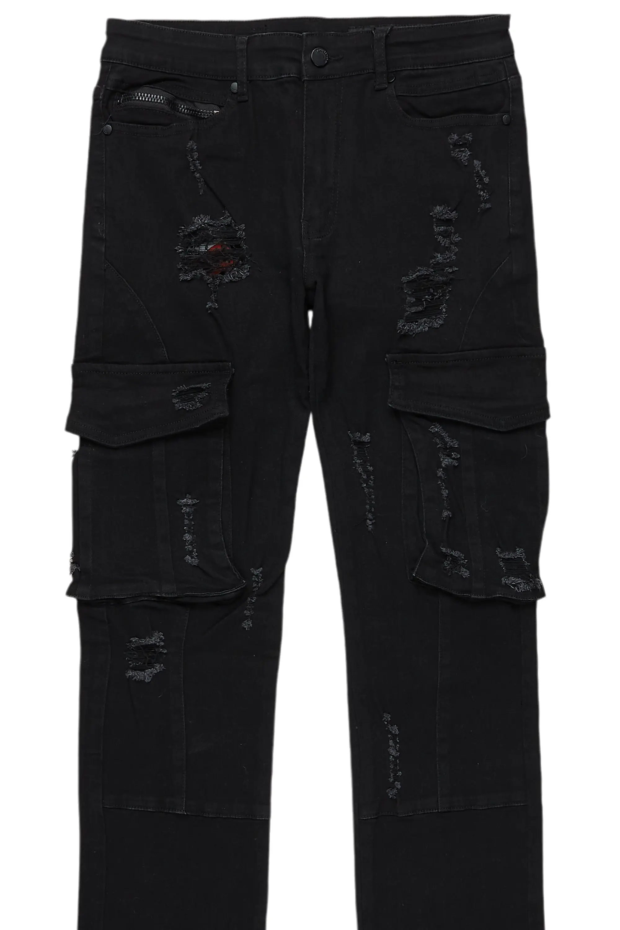 9729-adalee-black-cargo-stacked-flare-jean-8.webp Adalee Black Cargo Stacked Flare Jean