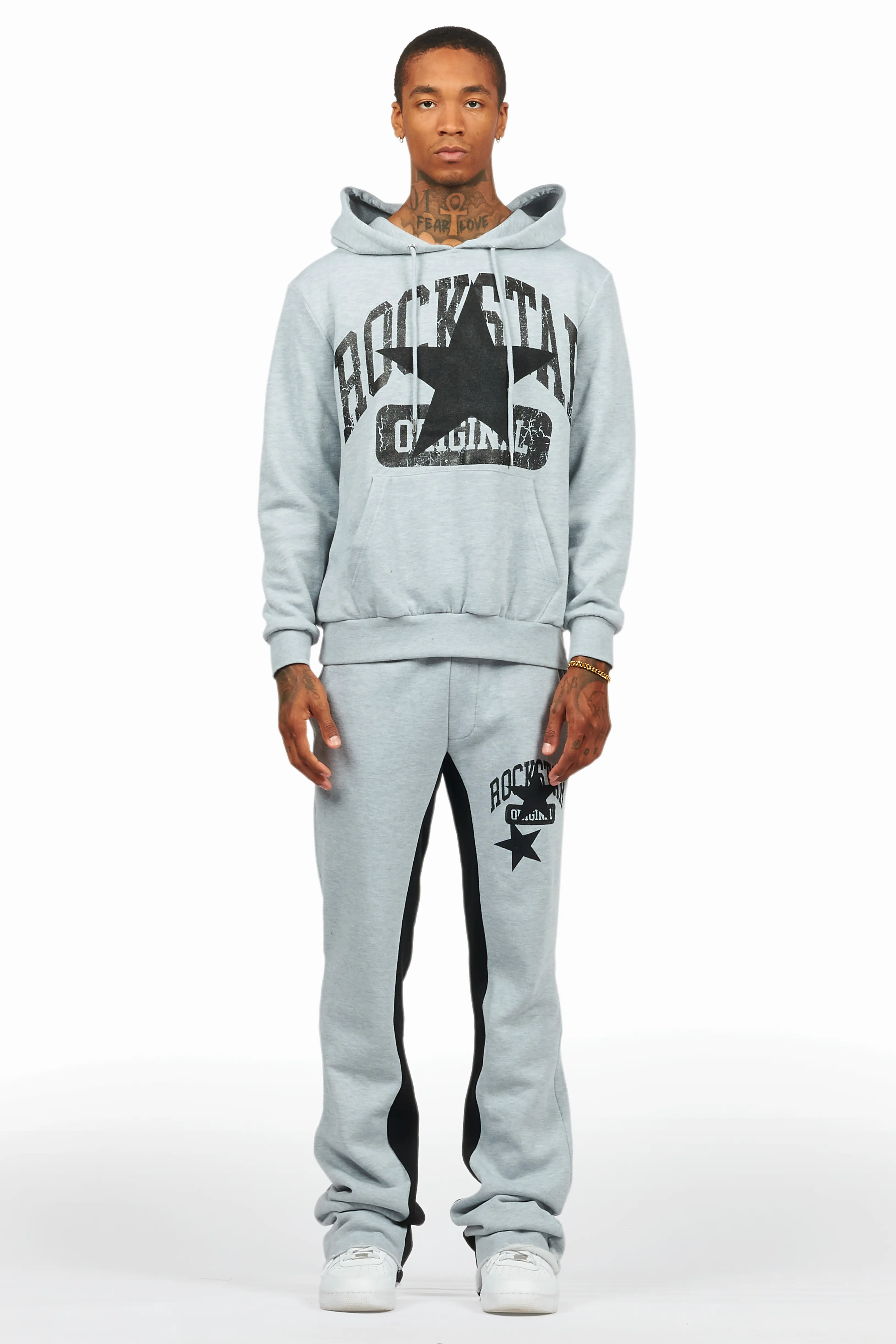 9739-mallor-heather-grey-baggy-stacked-hoodie-track-set-2.webp Mallor Heather Grey Baggy Stacked Hoodie Track Set