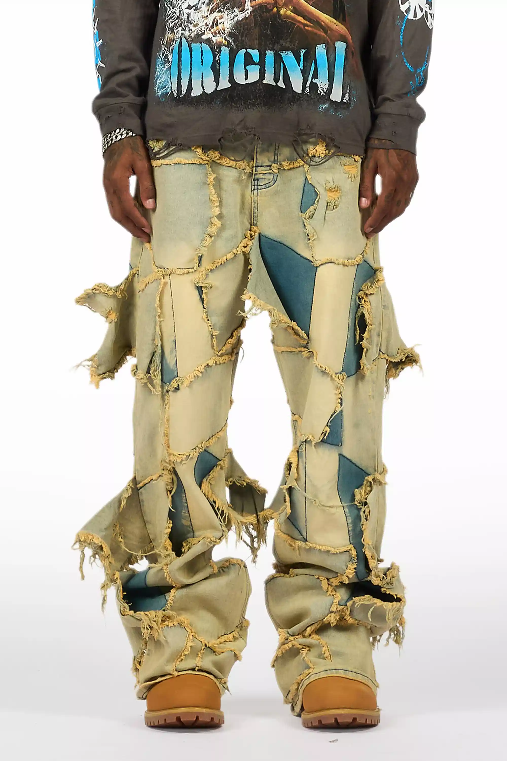 Jacomus Tint Blue Baggy Fit Jean