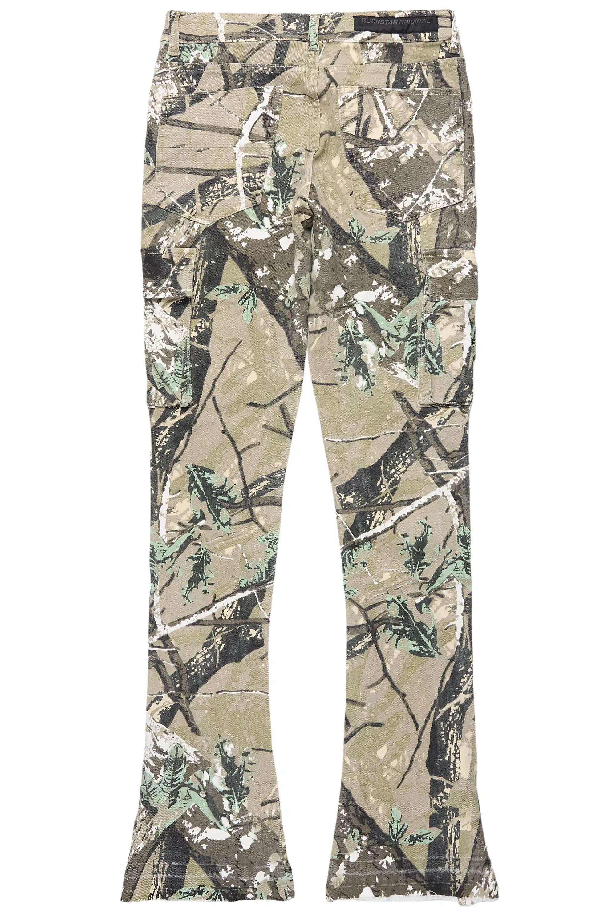 9995-aftermath-tree-camo-stacked-flare-jean-3.jpg Aftermath Tree Camo Stacked Flare Jean